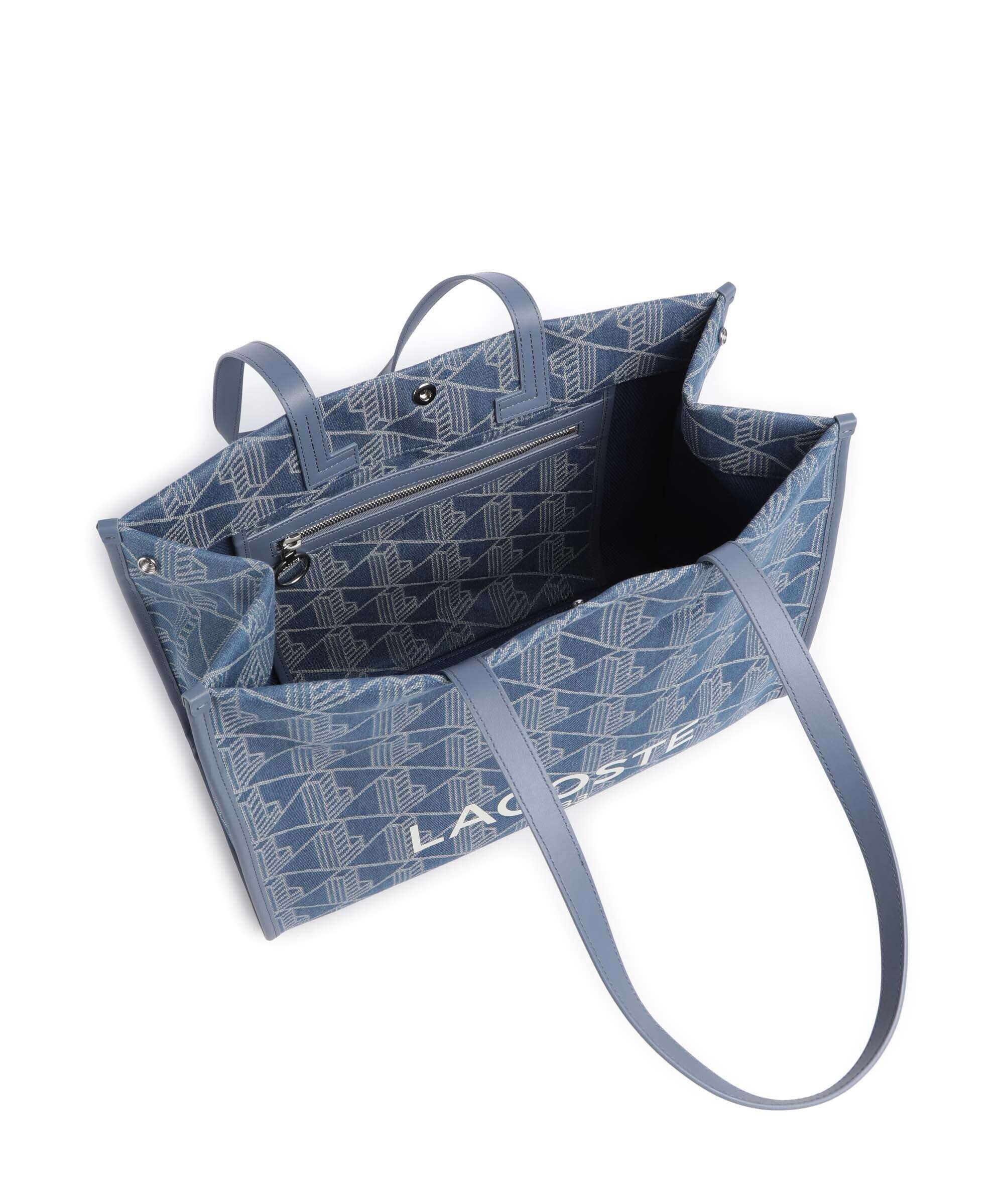 Lacoste Heritage Jacquard Tote bag denim - Image 6