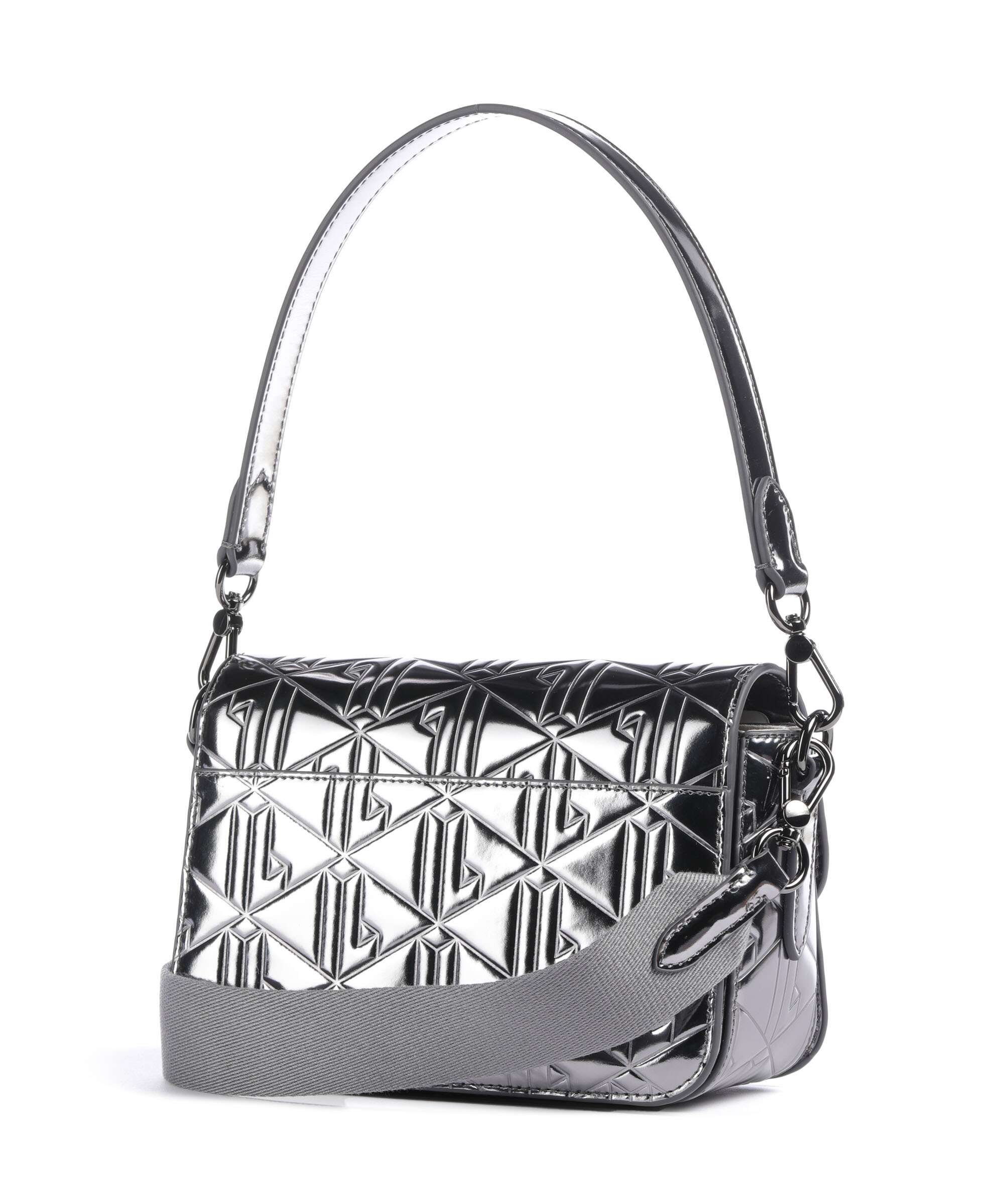 Lacoste Holiday Shoulder bag shiny dark silver - Image 2