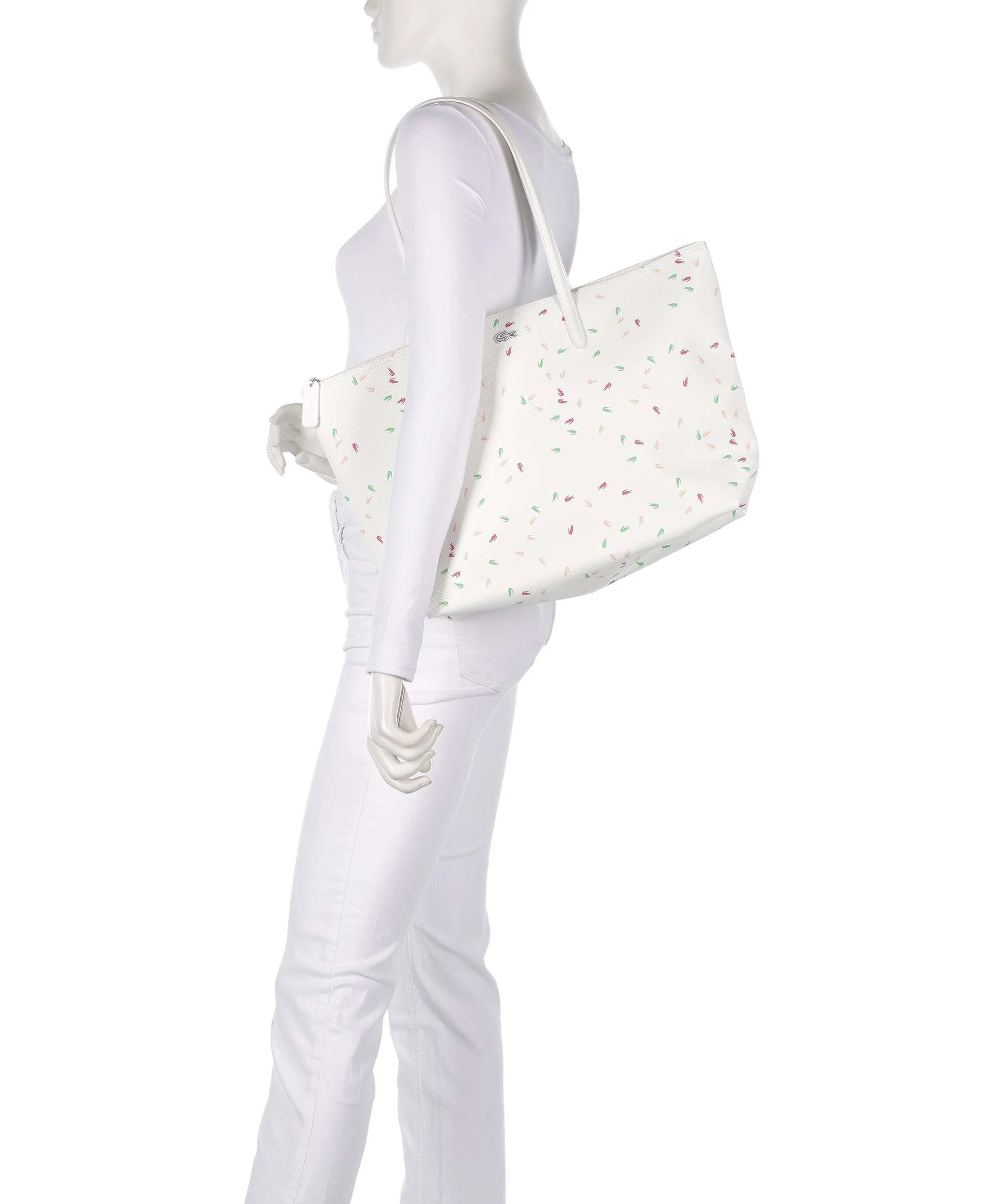 Lacoste L1212 Concept Tote bag confetti farine - Image 3