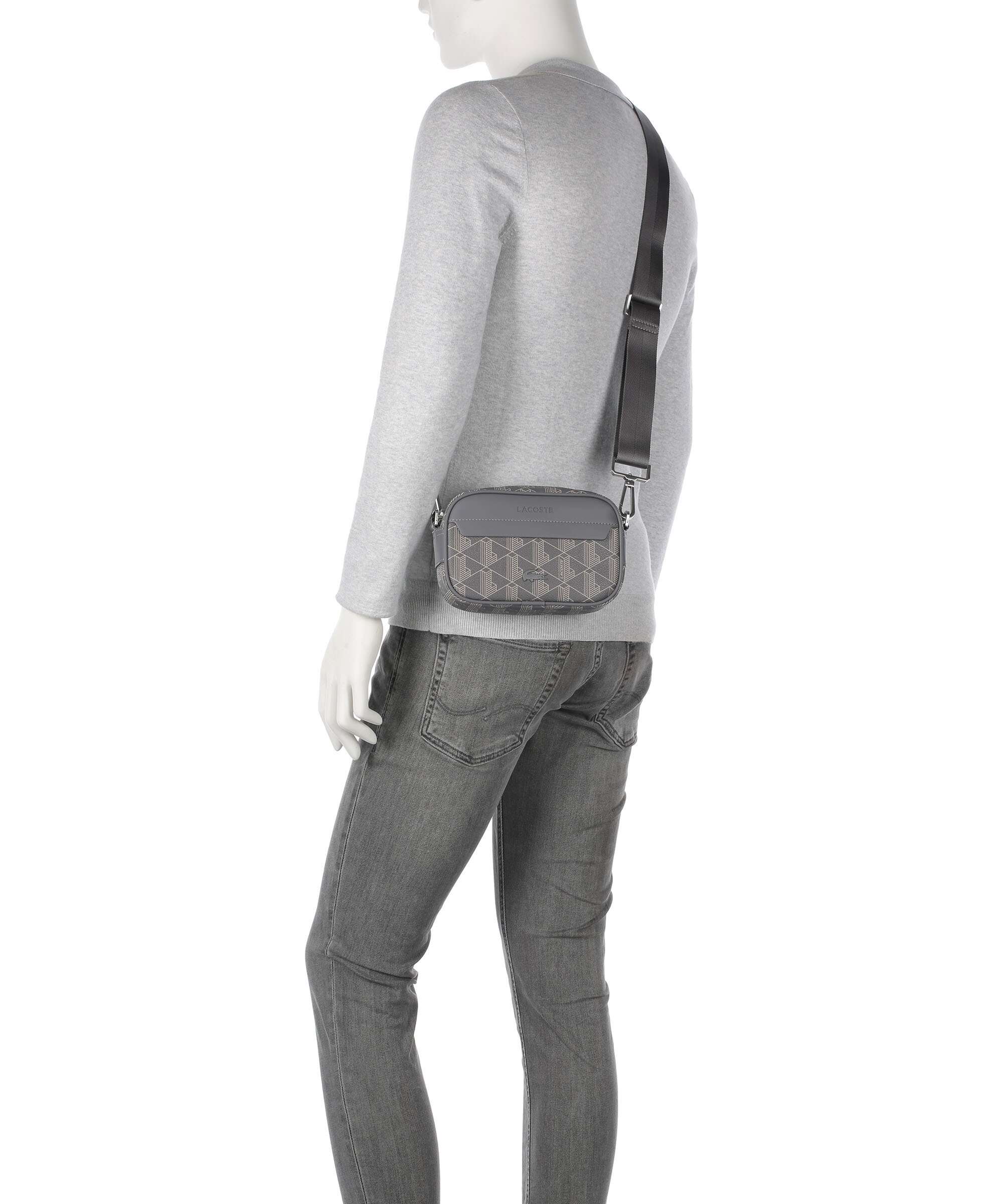 Lacoste The Blend Crossbody bag mono castlerock/string - Image 3