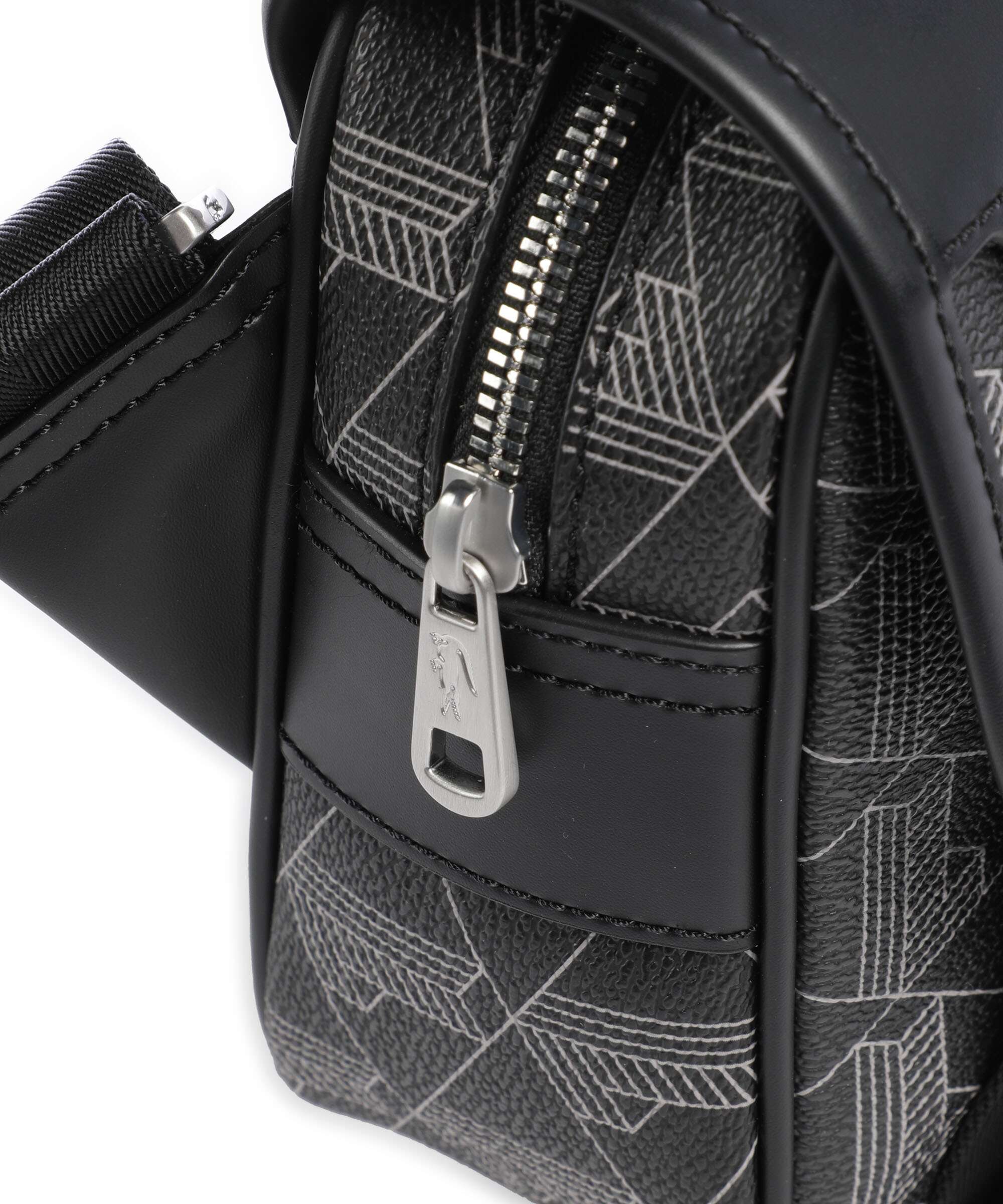 Lacoste The Blend Crossbody bag monogram noir/gris - Image 4