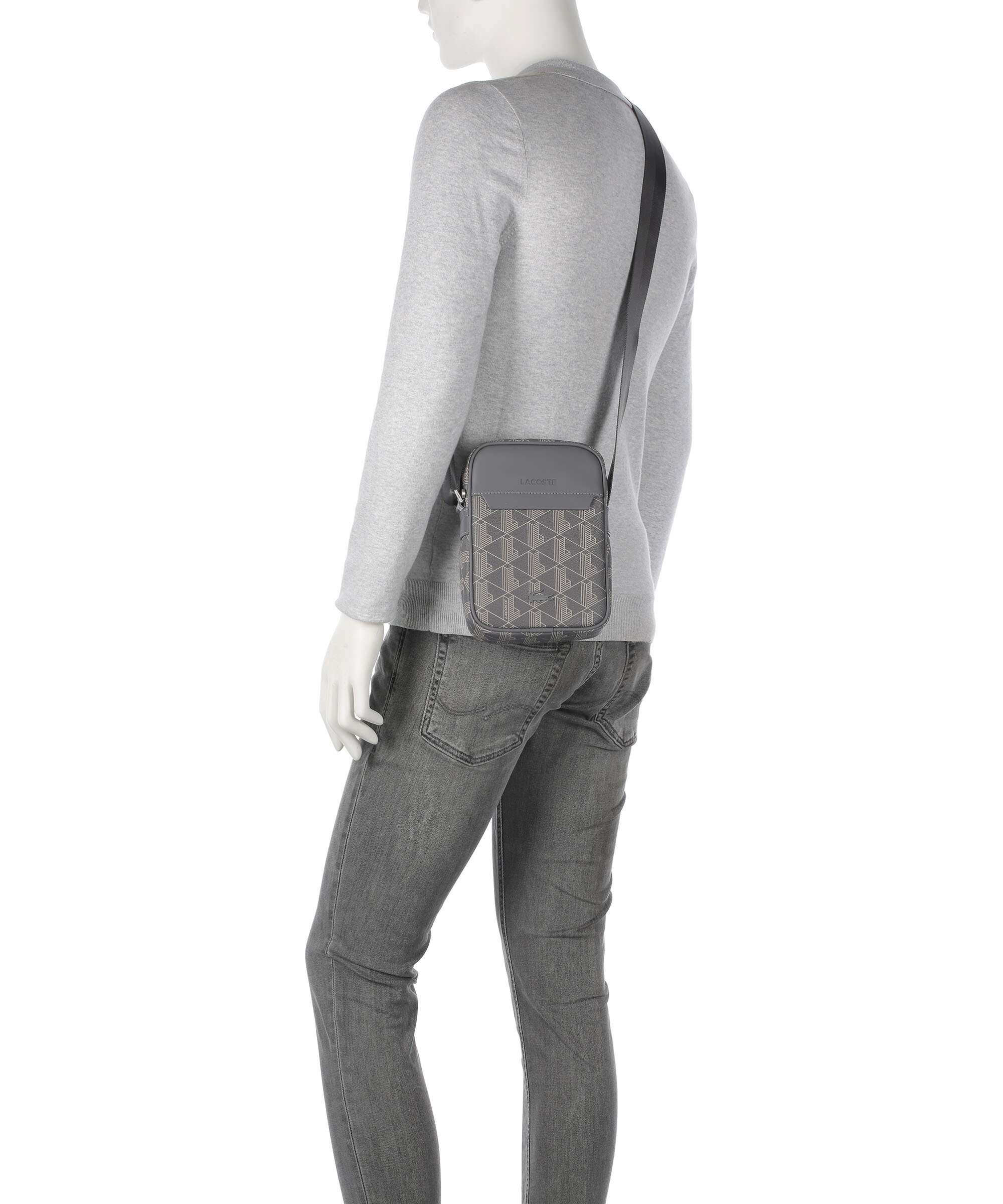 Lacoste The Blend Crossbody bag mono castlerock/string - Image 3