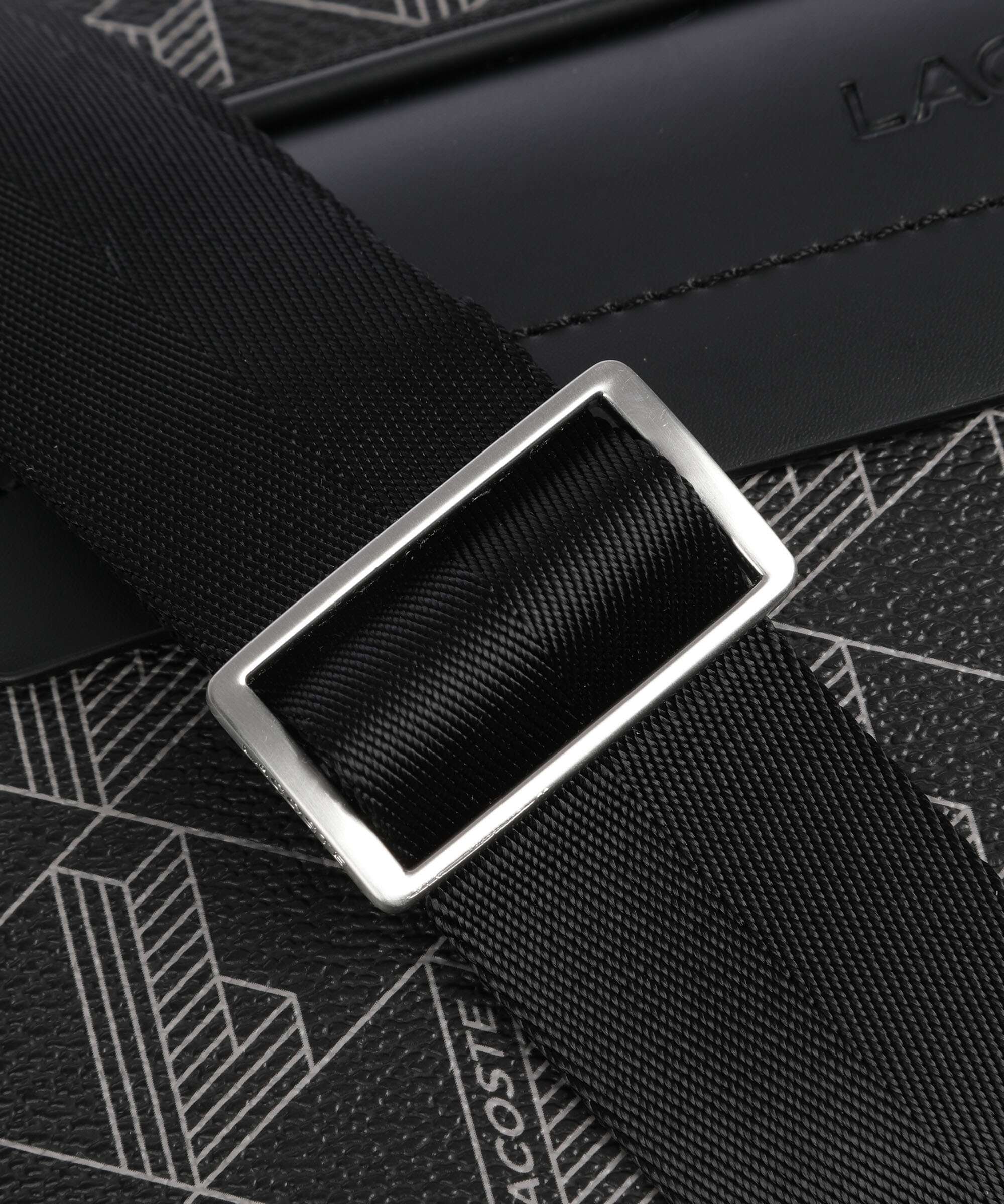 Lacoste The Blend Crossbody bag monogram noir/gris - Image 4
