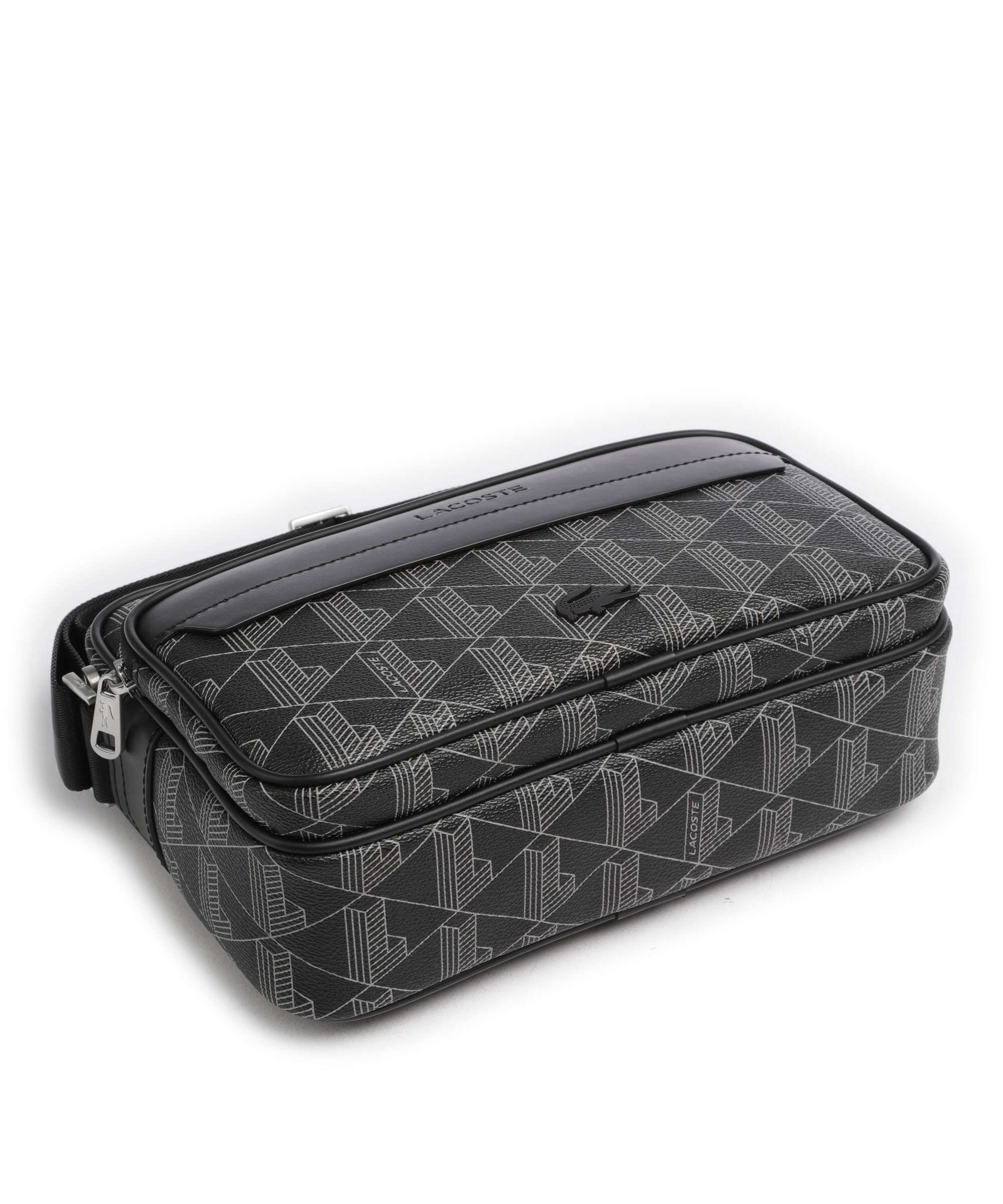 Lacoste The Blend Crossbody bag monogram noir/gris - Image 5