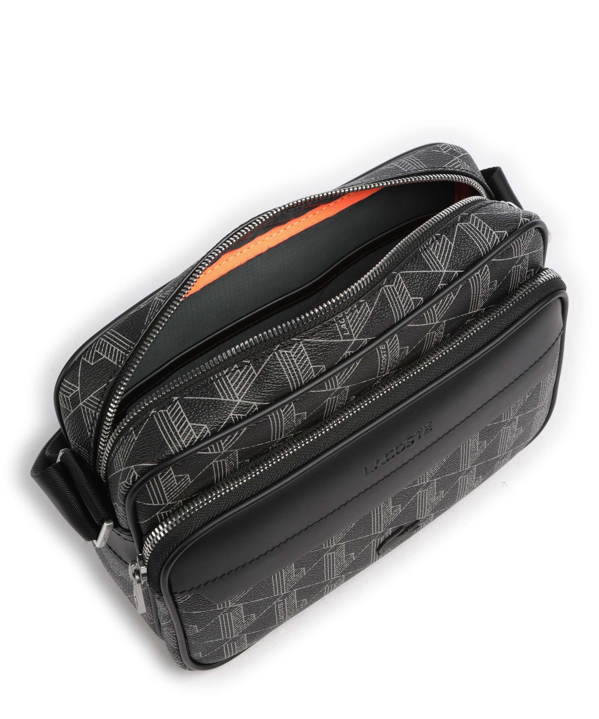 Lacoste The Blend Crossbody bag monogram noir/gris - Image 6
