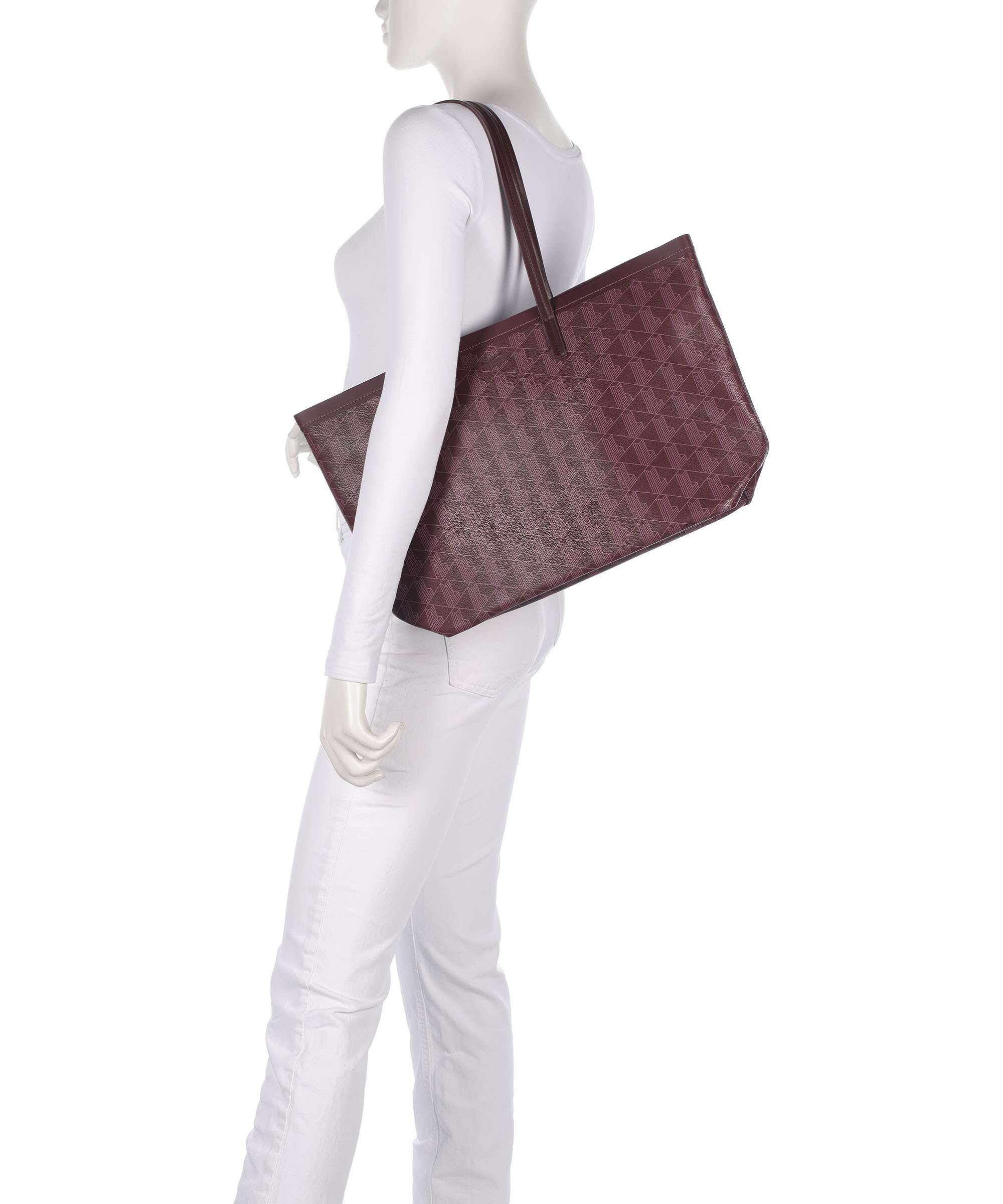 Lacoste Zely Tote bag mono winetasting damson - Image 3