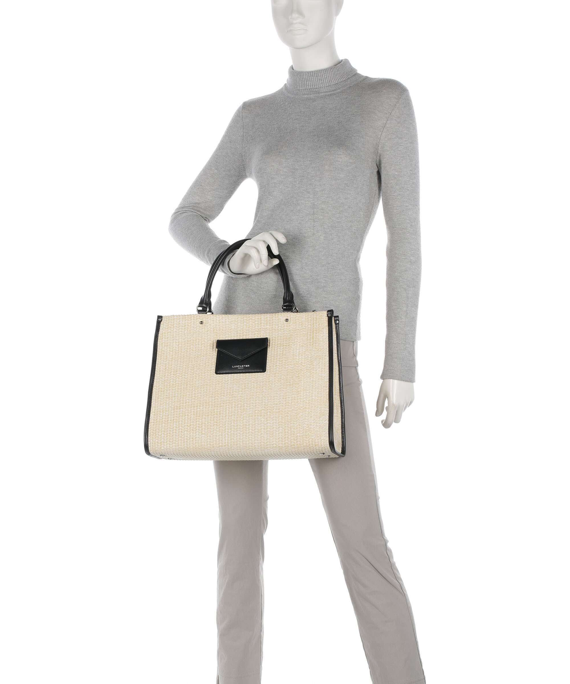 Lancaster Actual Osier Mini Handbag beige - Image 3