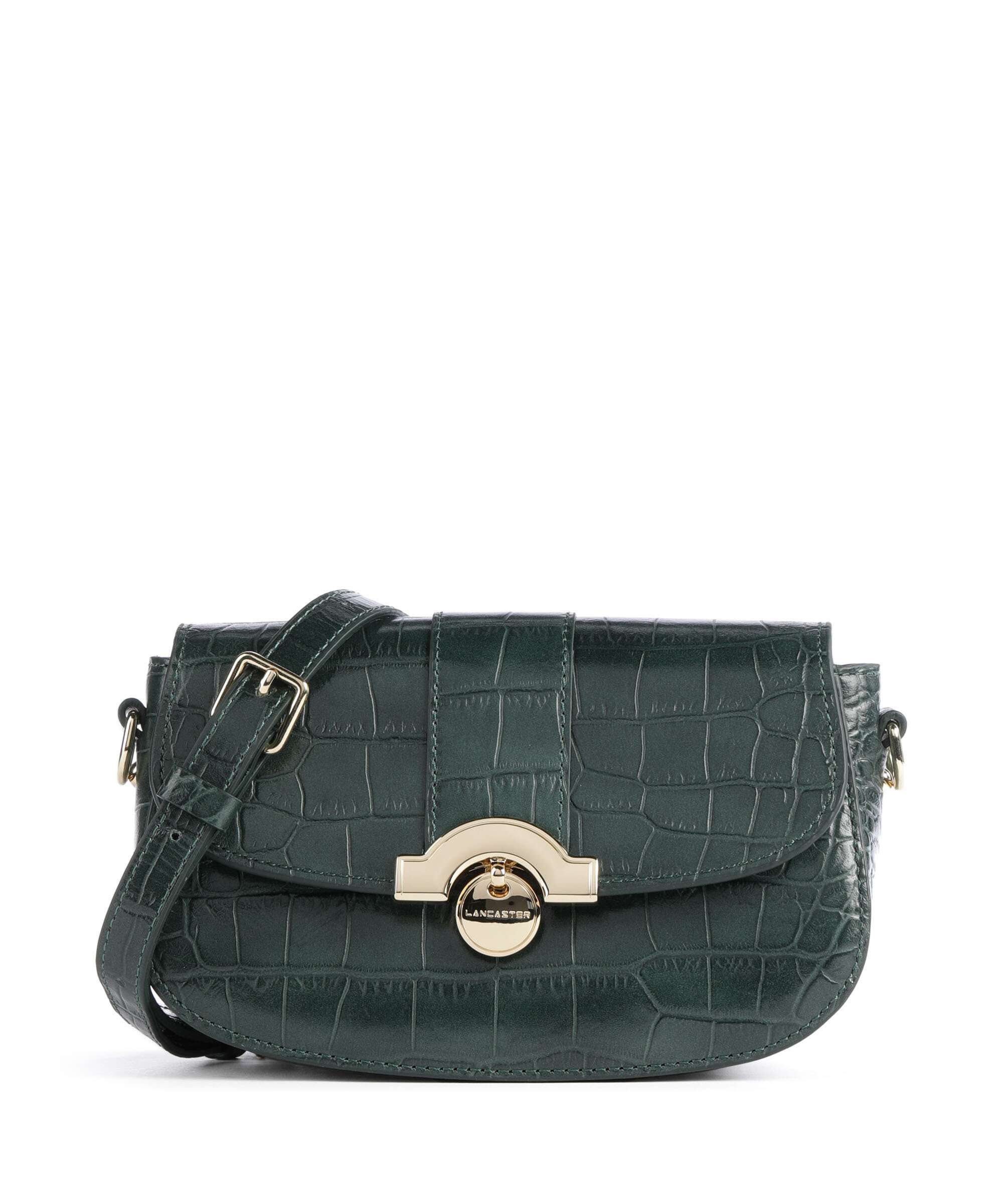 Lancaster Exotic CN Croco Crossbody bag vertforĂȘt