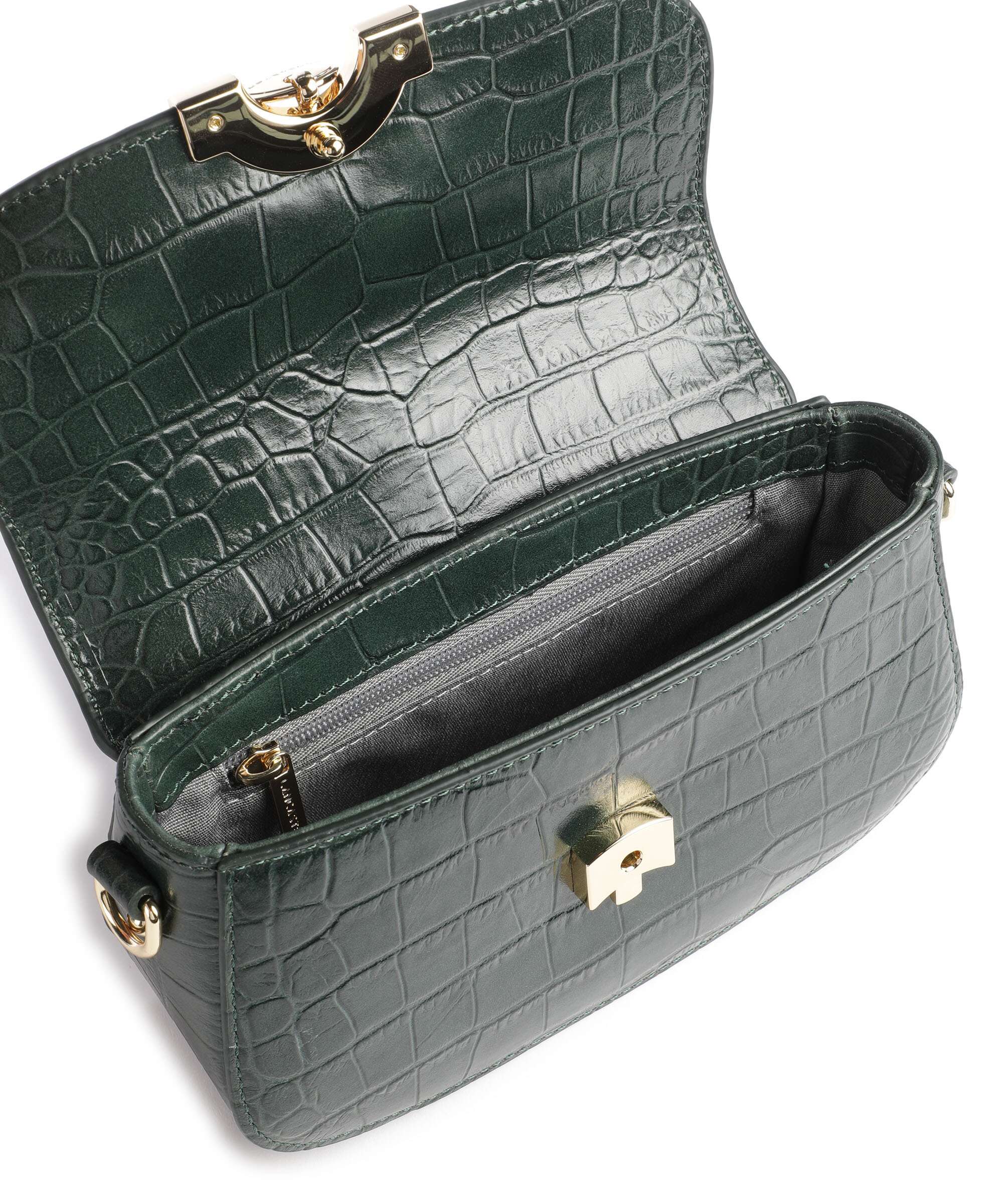 Lancaster Exotic CN Croco Crossbody bag vertforĂȘt - Image 6