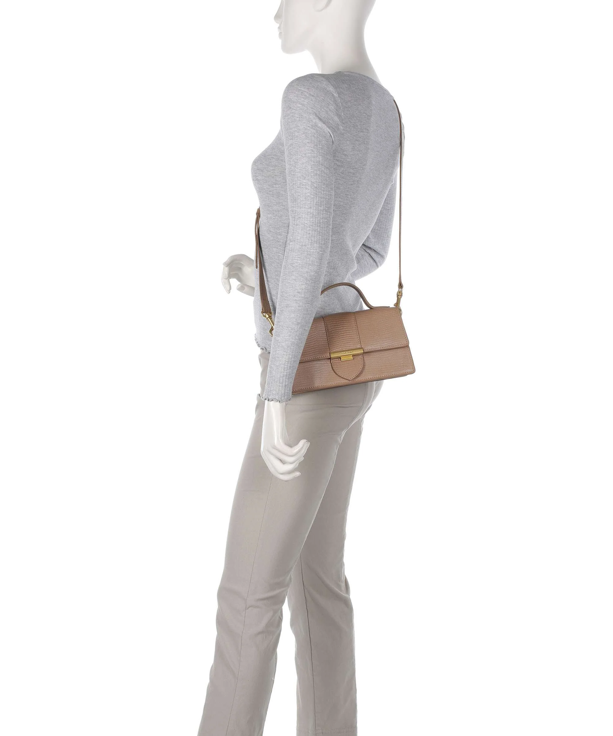 Lancaster Exotic Ily Crossbody bag sable/lézard - Image 3