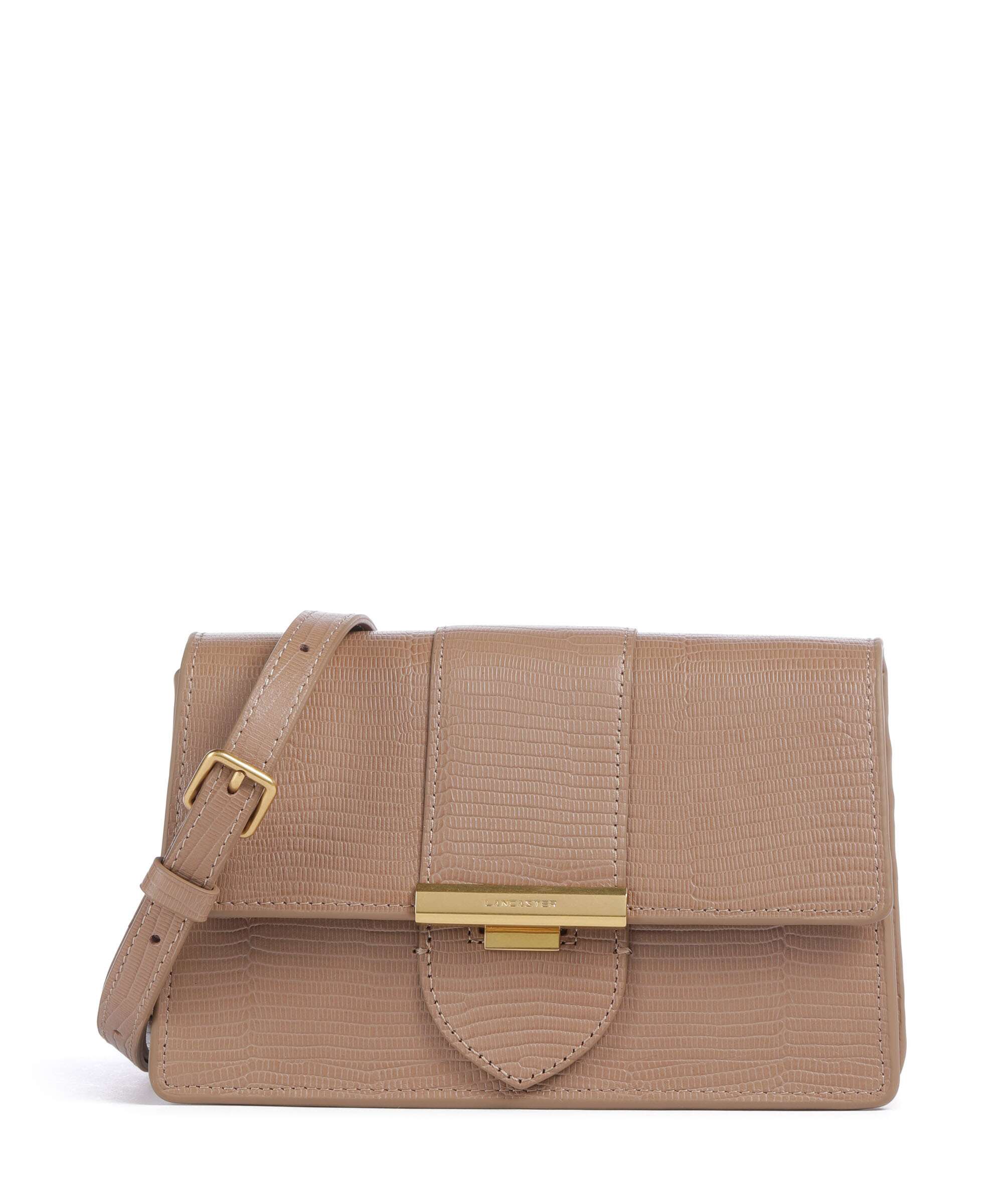 Lancaster Exotic Ily Crossbody bag sable/lézard