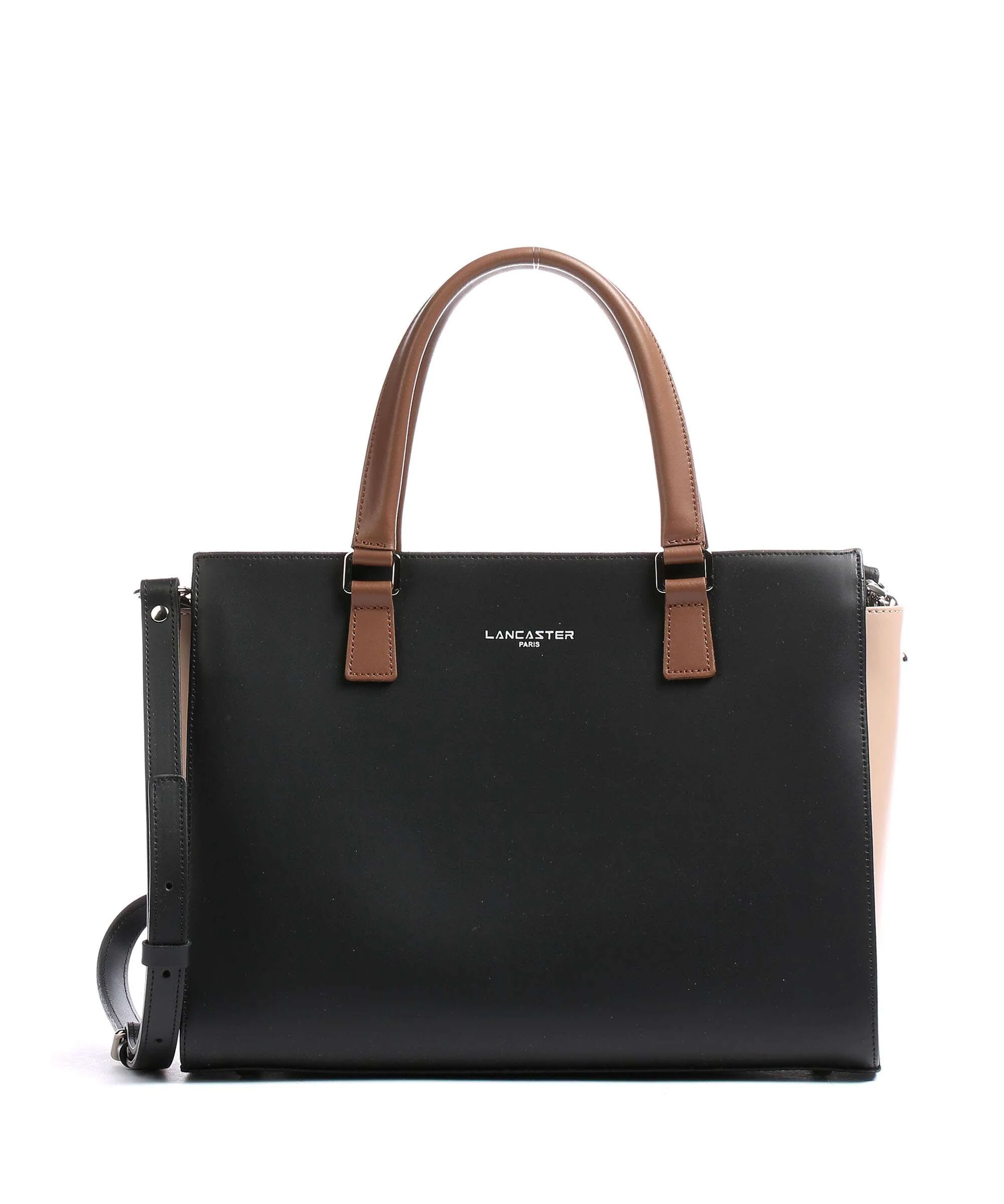 Lancaster Smooth Handbag noir/nude/vison