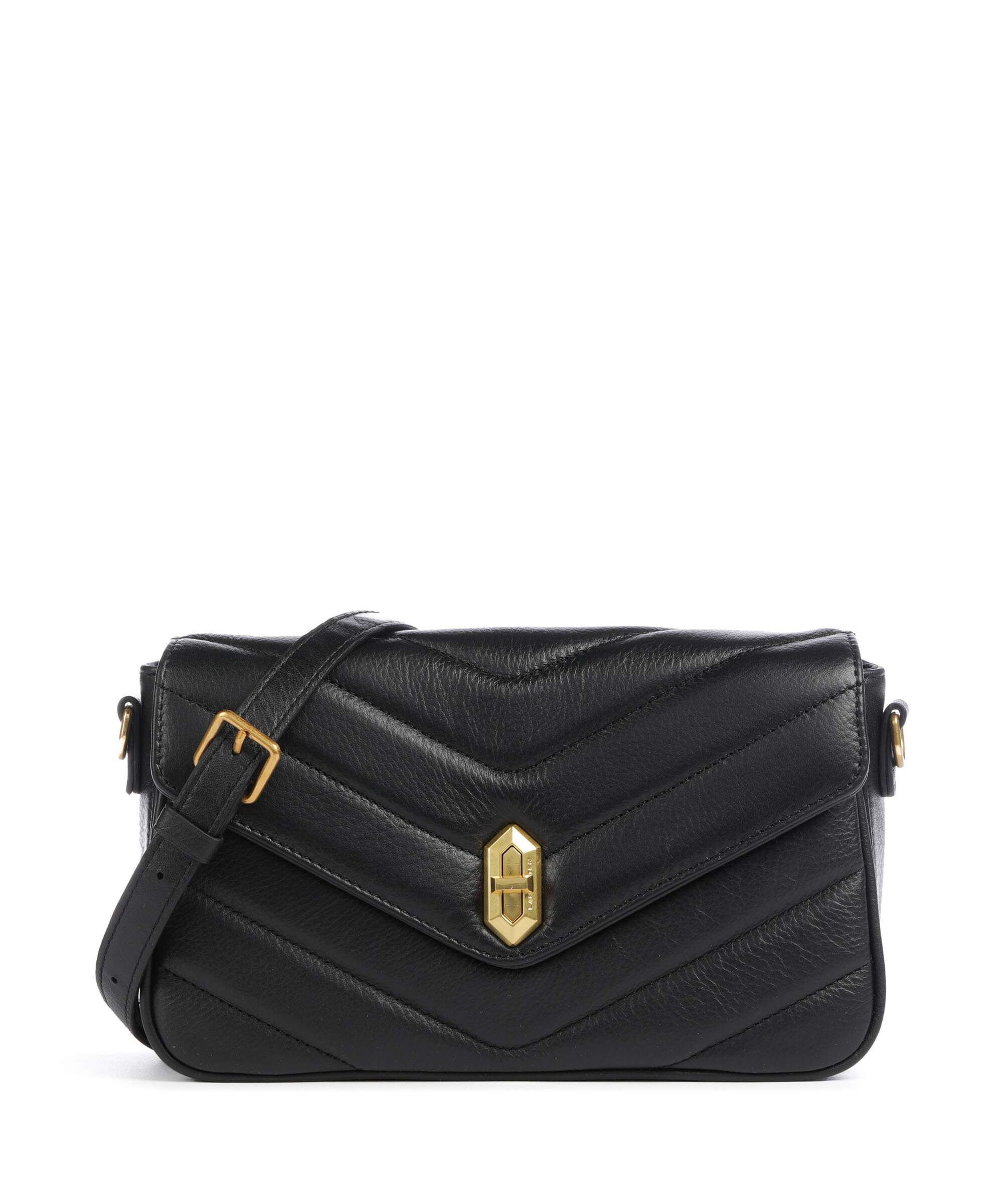 Lancaster Soft Matelassé Crossbody bag noir