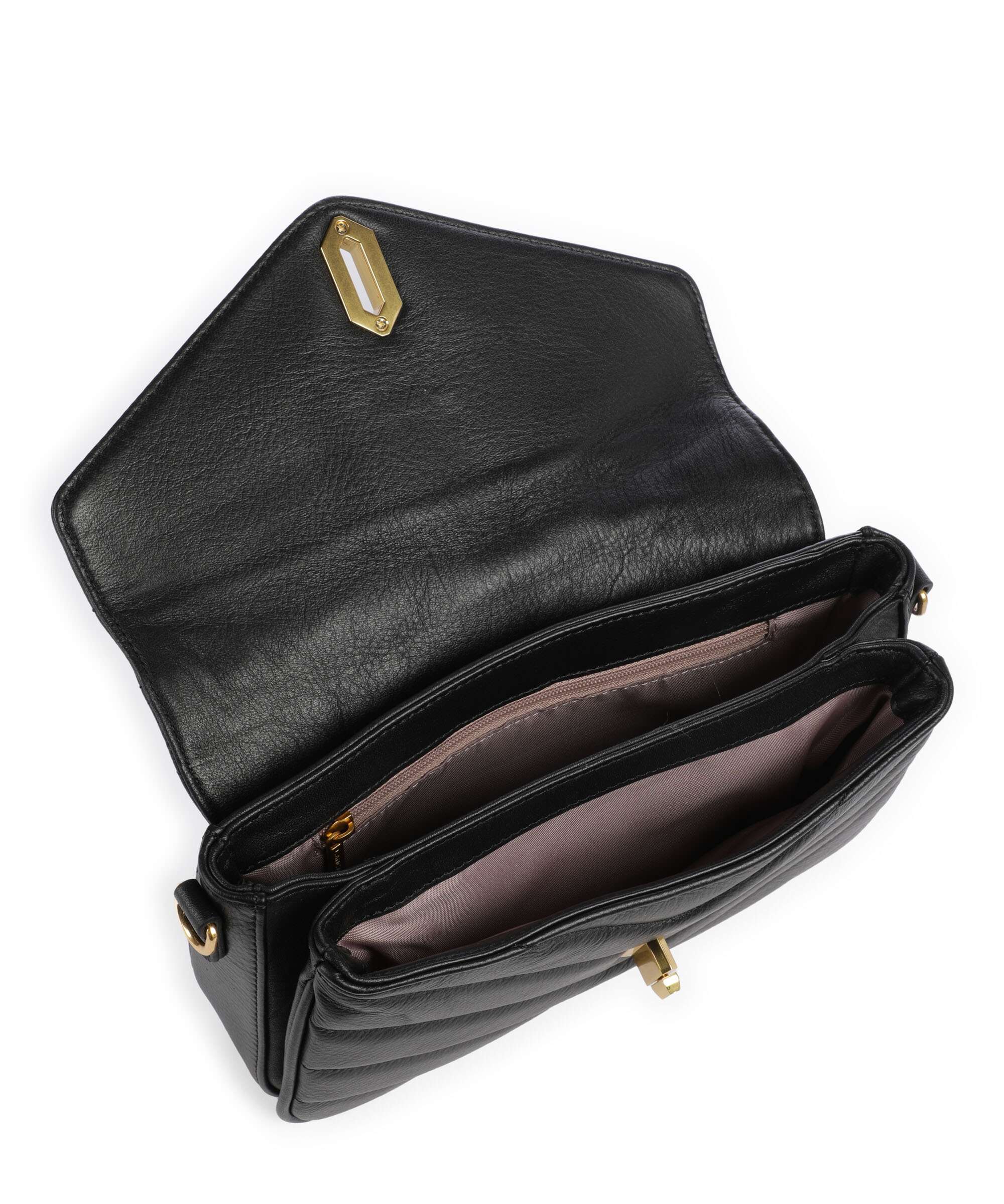 Lancaster Soft Matelassé Crossbody bag noir - Image 6