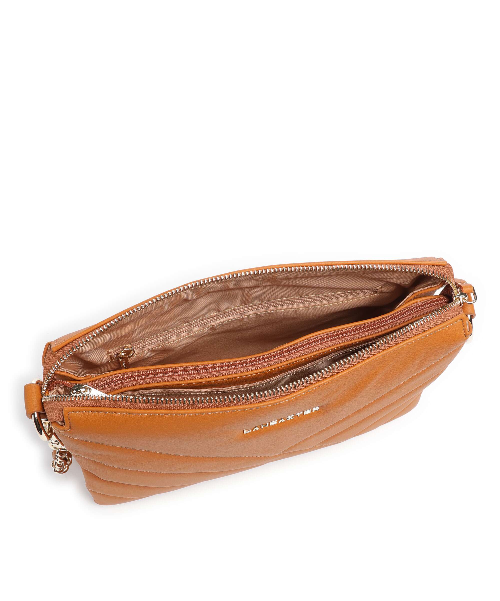 Lancaster Soft Matelassé Shoulder bag gold - Image 5