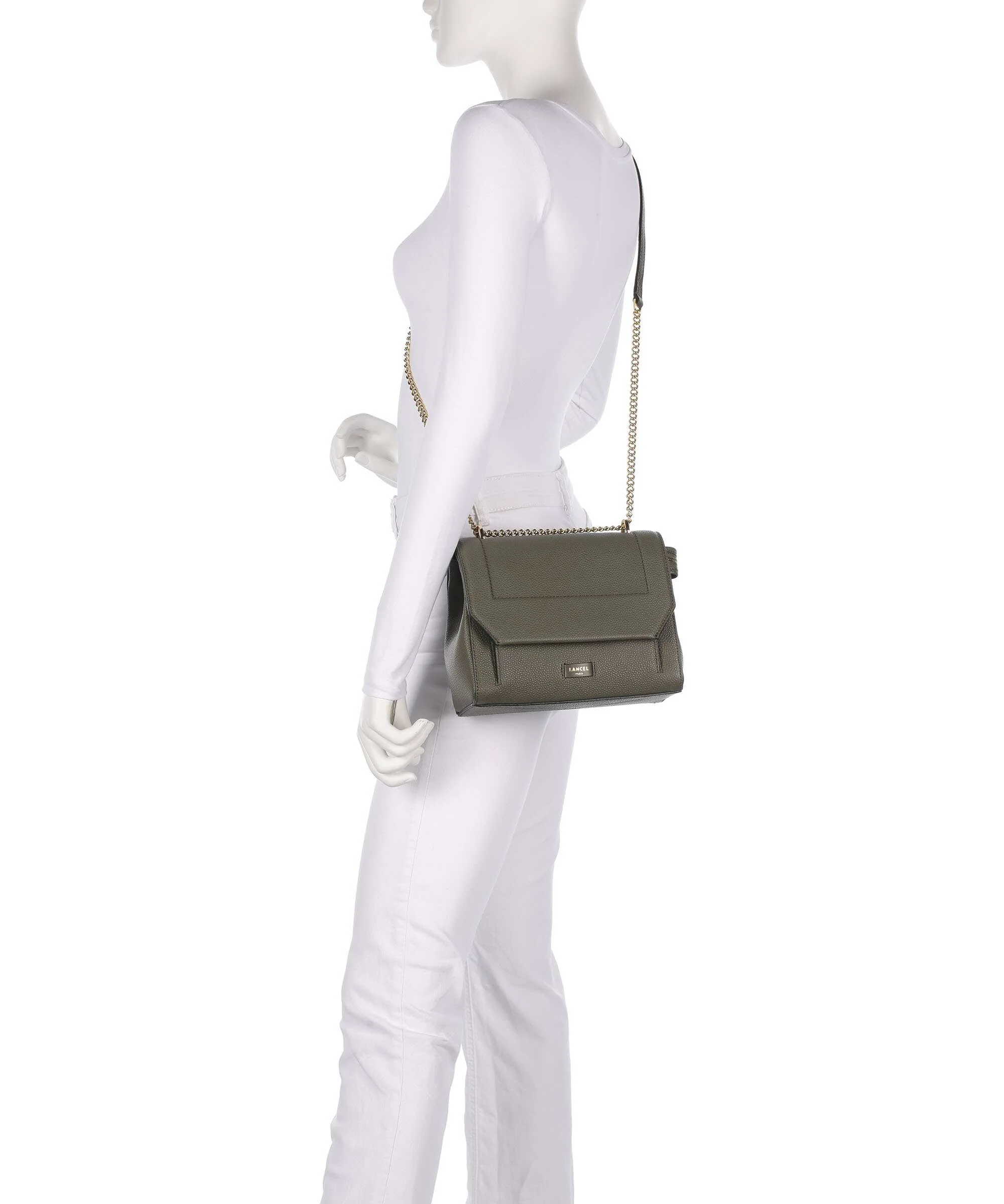 Lancel Ninon M Shoulder bag dark khaki - Image 4
