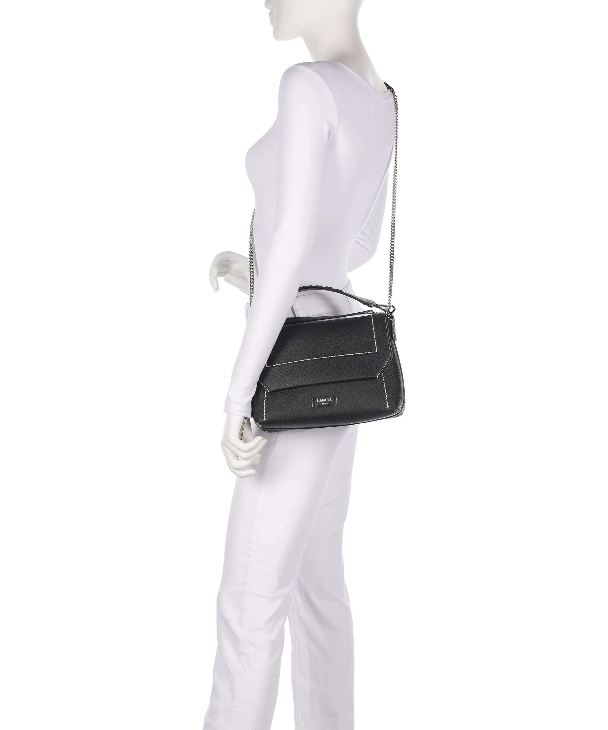 Lancel Ninon M Shoulder bag black - Image 4