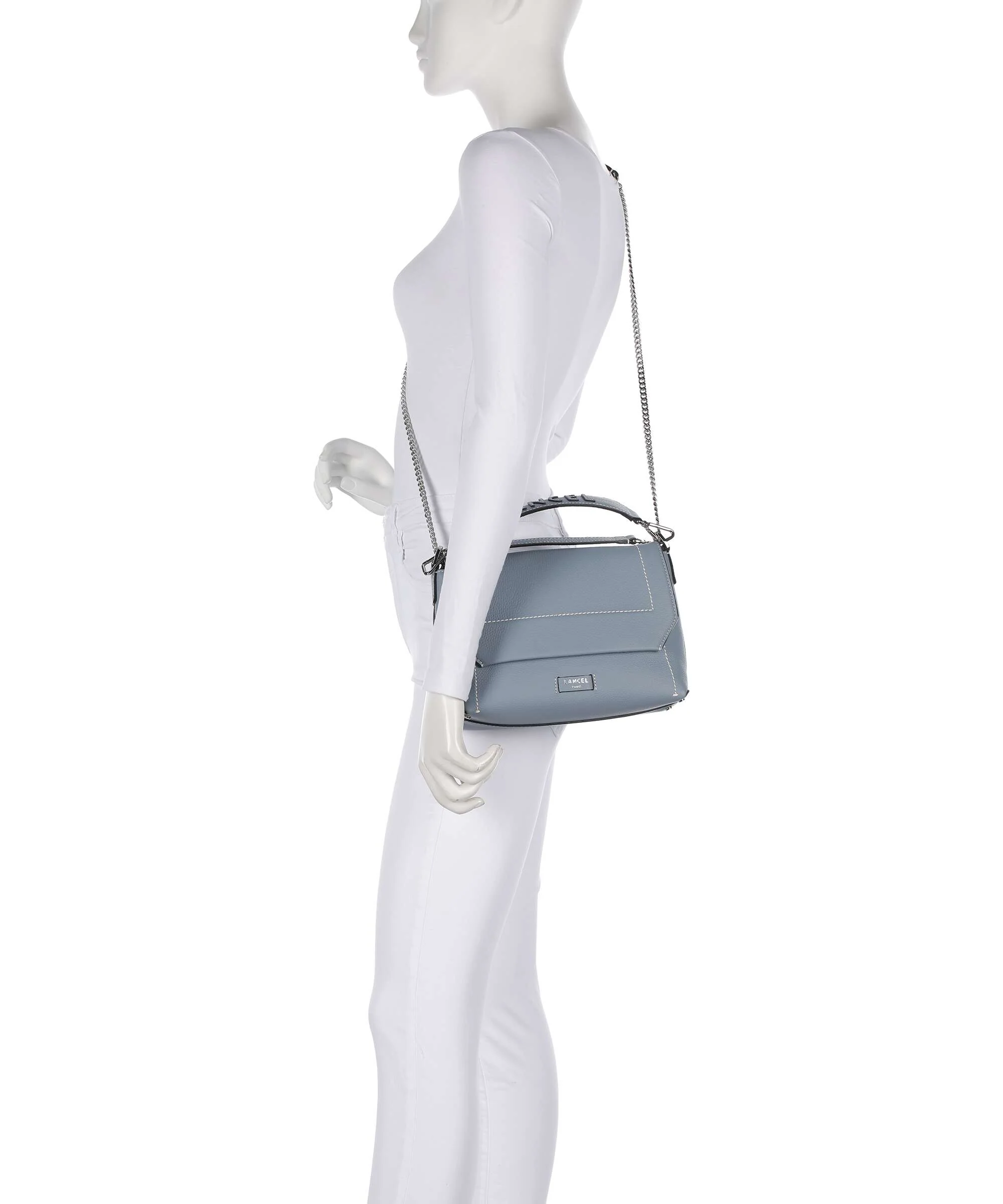 Lancel Ninon M Shoulder bag blue foam - Image 4