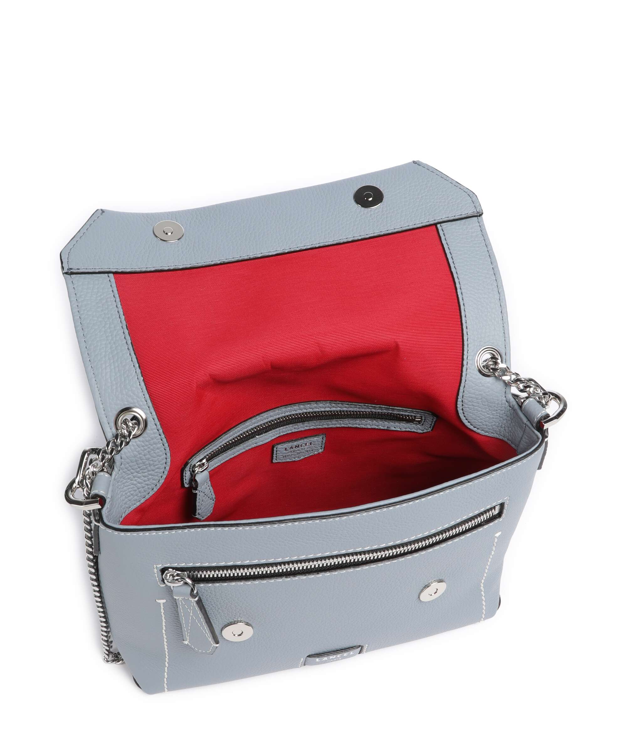 Lancel Ninon M Shoulder bag blue foam - Image 7