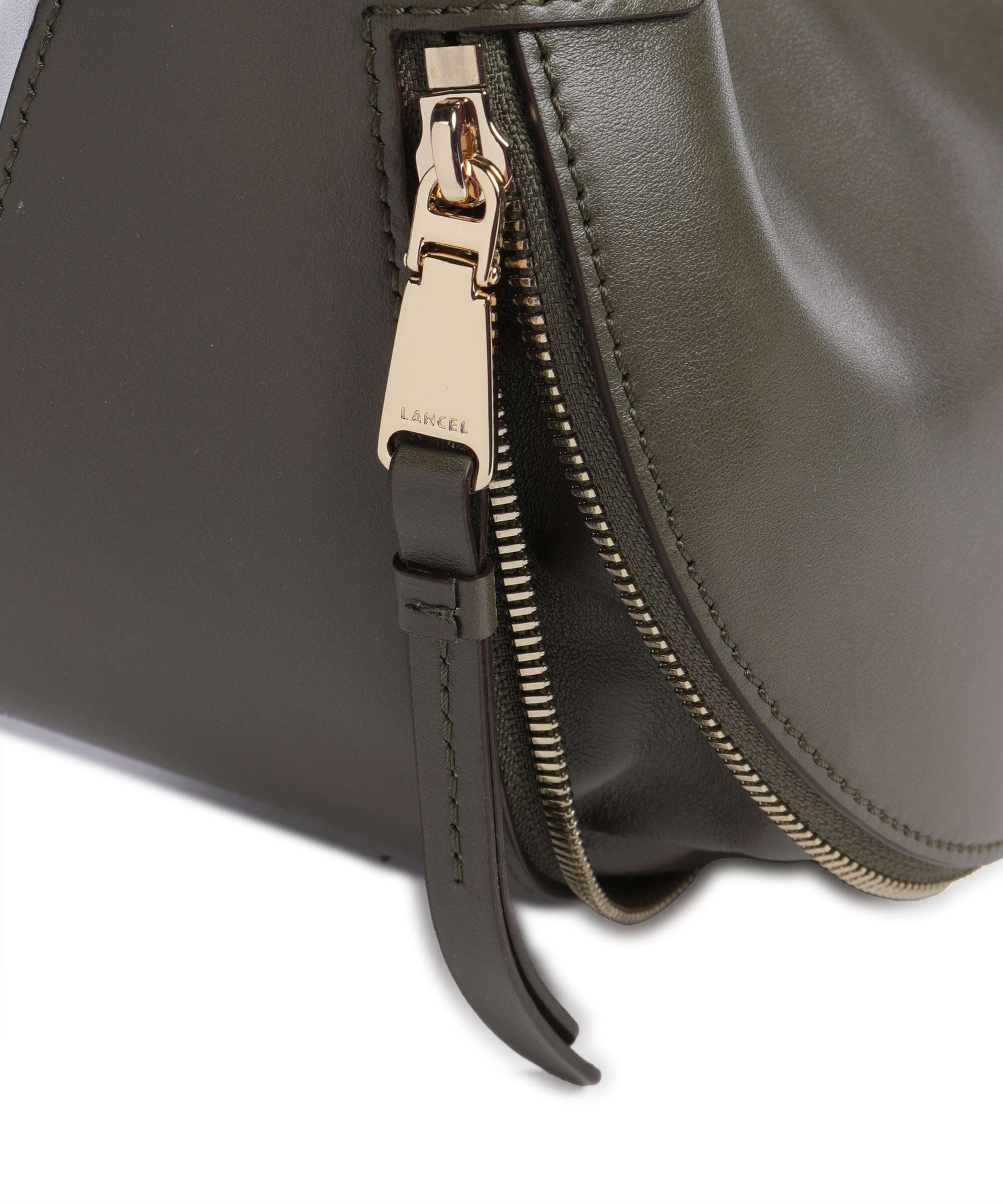 Lancel Origami S Hobo bag dark khaki - Image 4