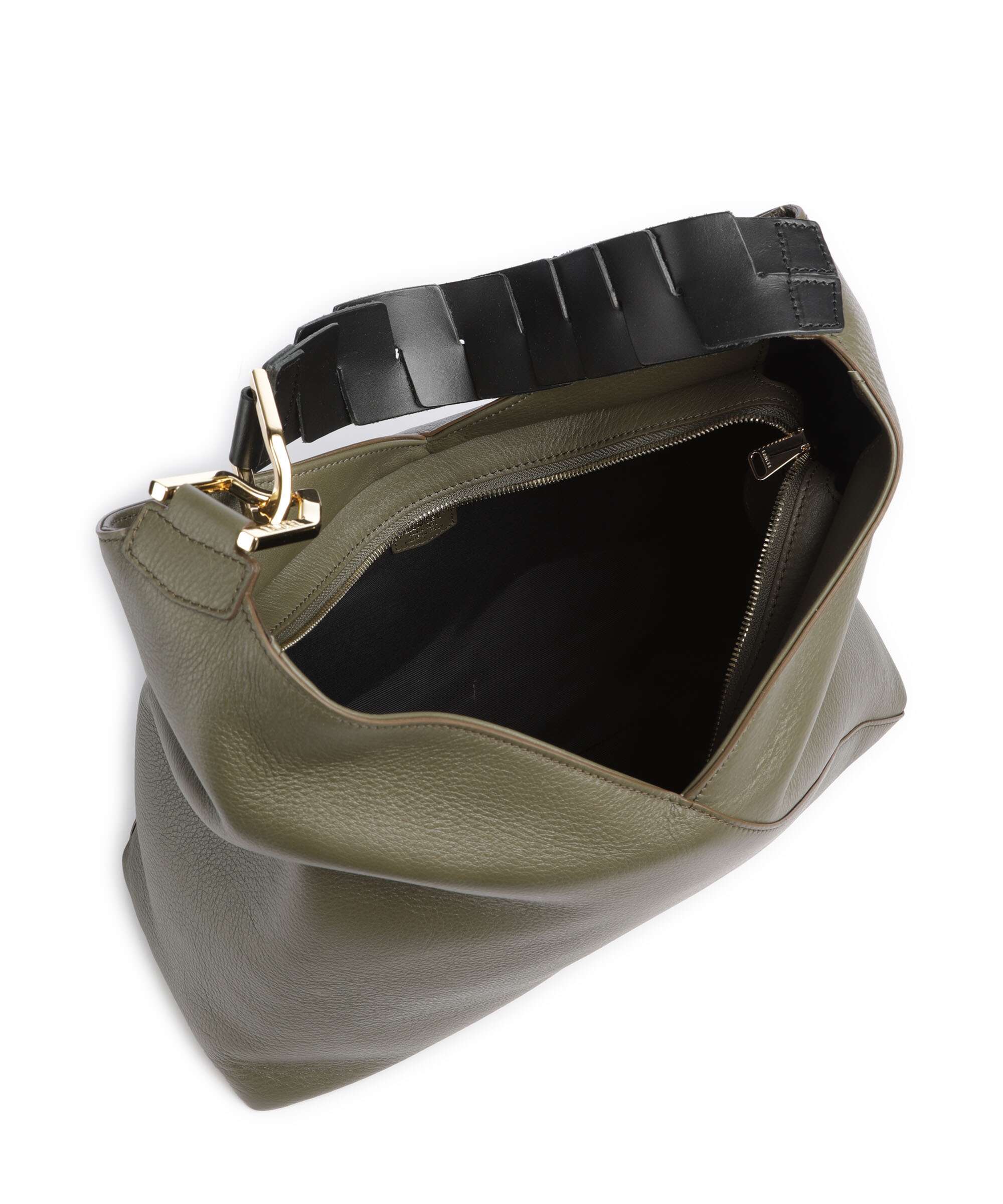Lancel Pagode L Hobo bag dark khaki/black - Image 6