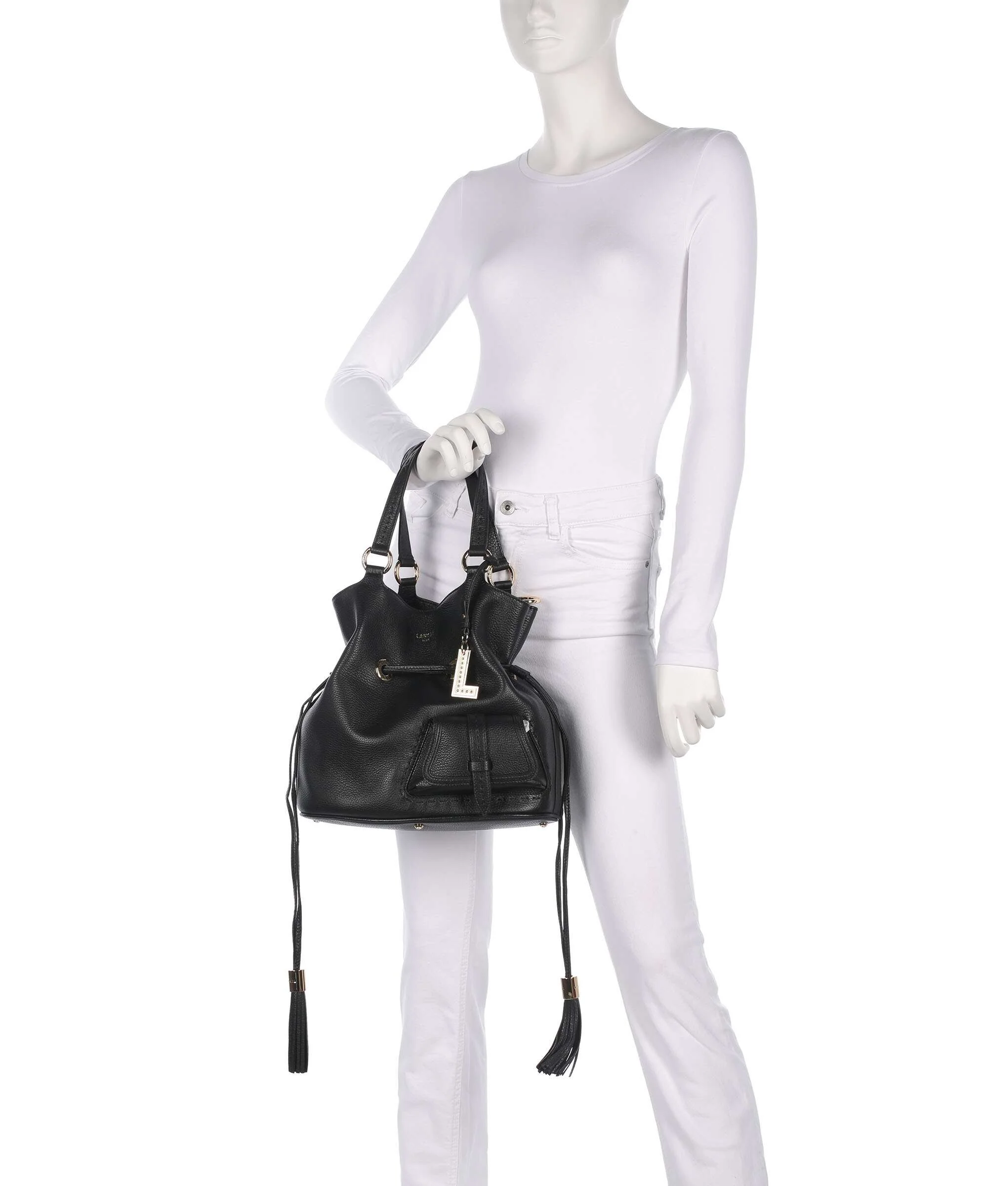 Lancel Premier Flirt M Bucket bag black - Image 4