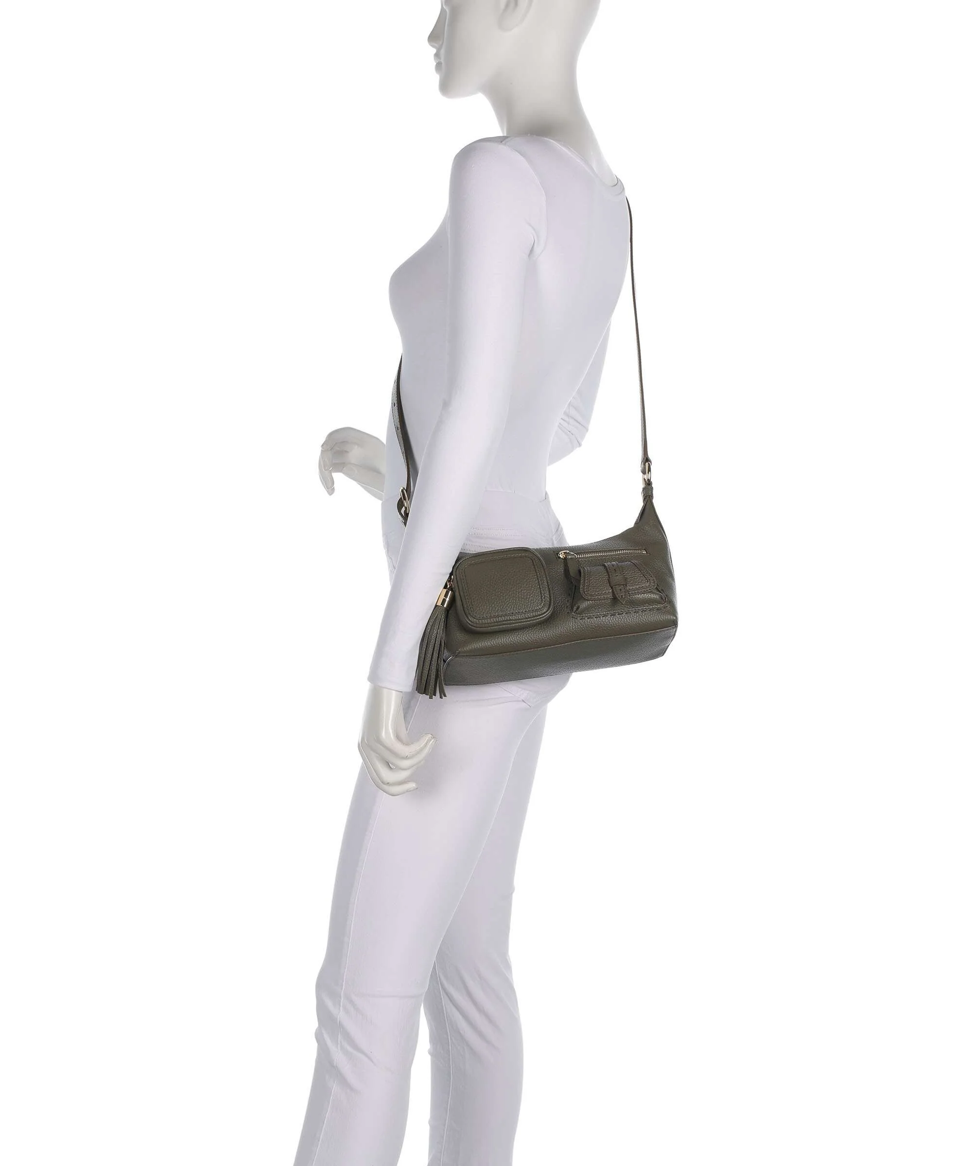 Lancel Premier Flirt S Crossbody bag dark khaki - Image 4
