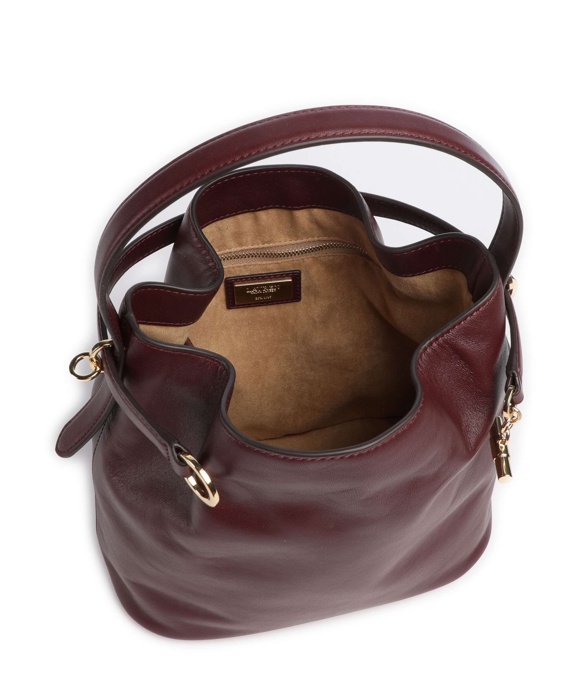Lauren Ralph Lauren Blaike Medium Bucket bag dark garnet - Image 7