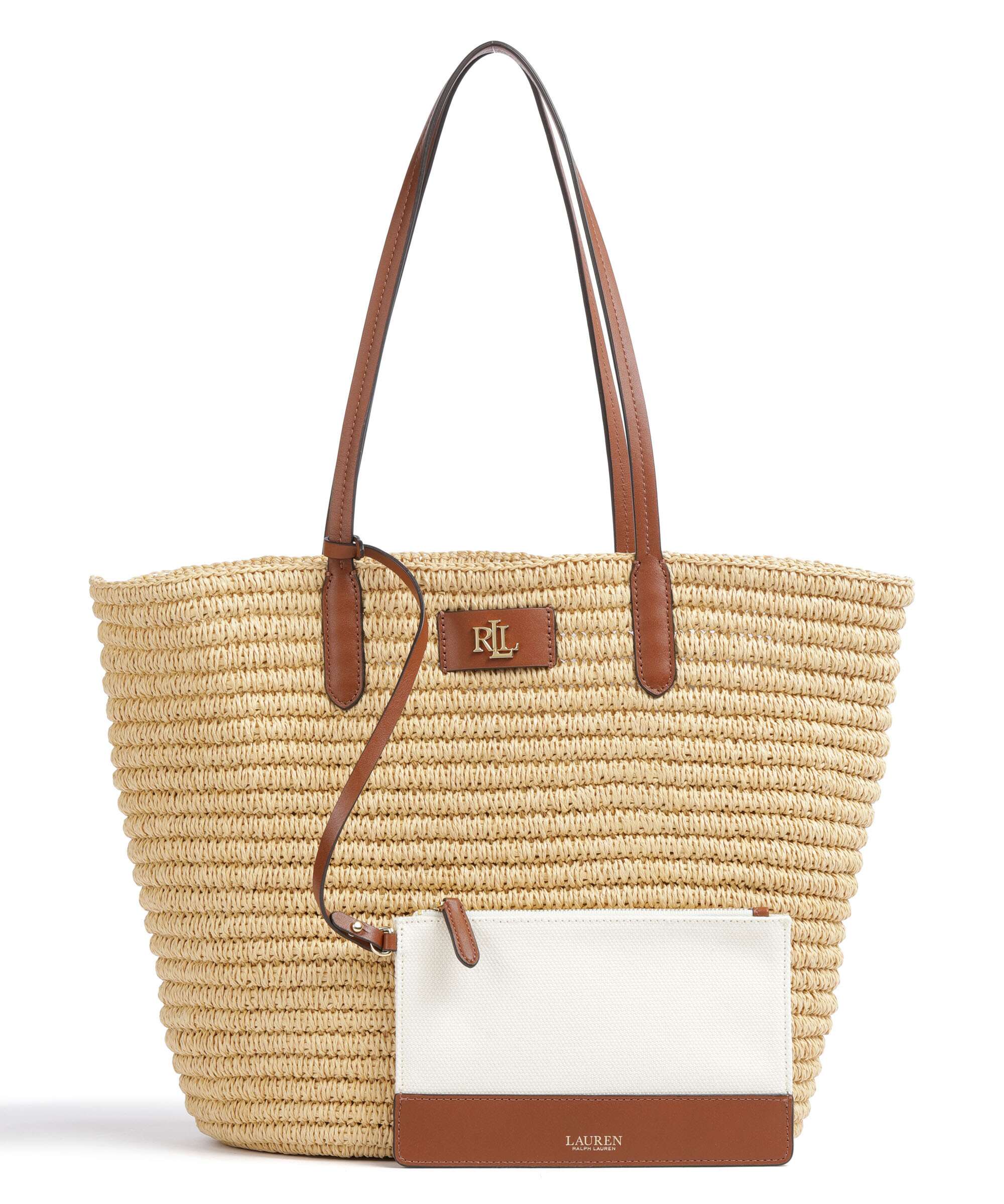 Lauren Ralph Lauren Brie 31 Straw Tote bag natural/tan - Image 4