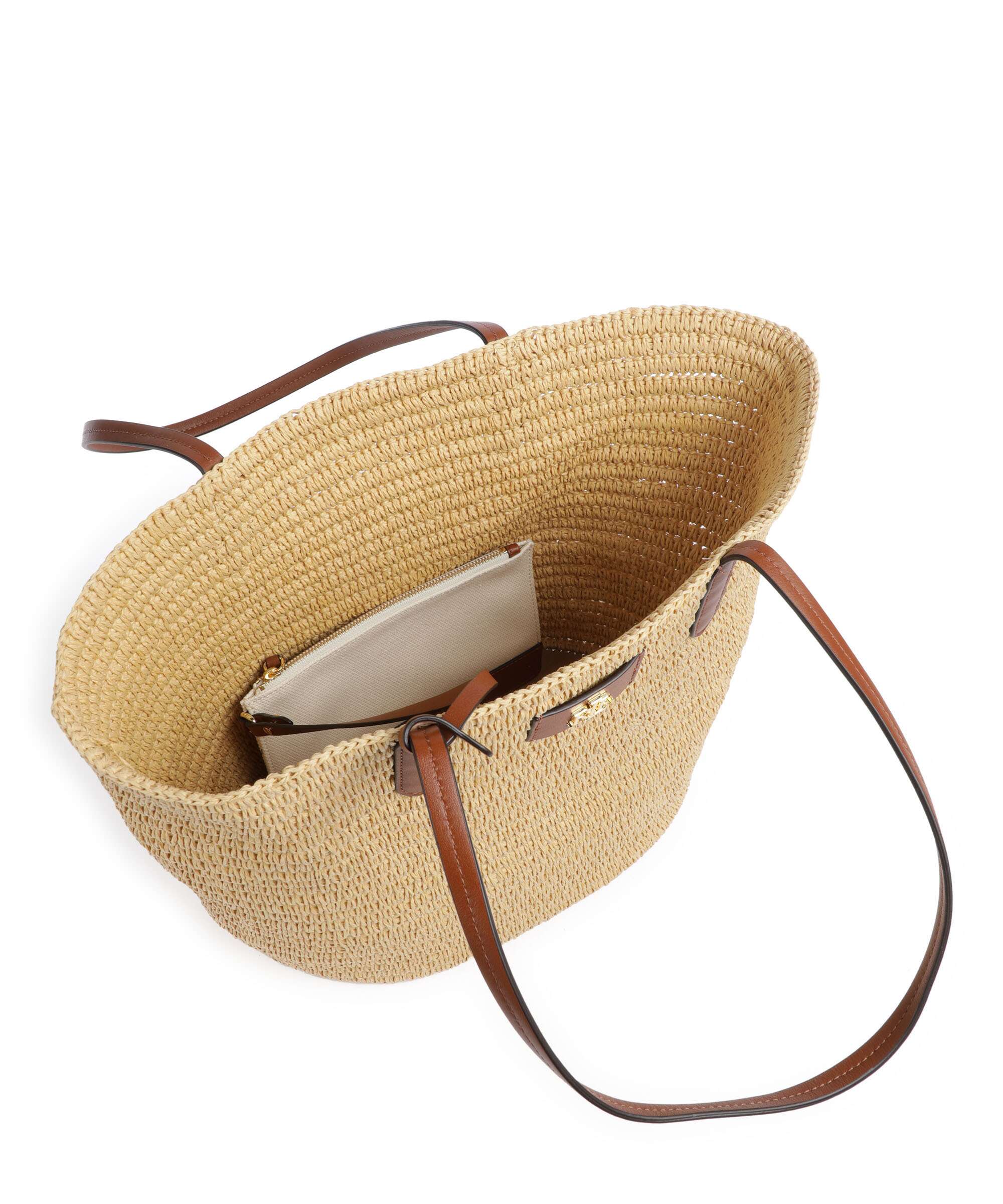 Lauren Ralph Lauren Brie 31 Straw Tote bag natural/tan - Image 6