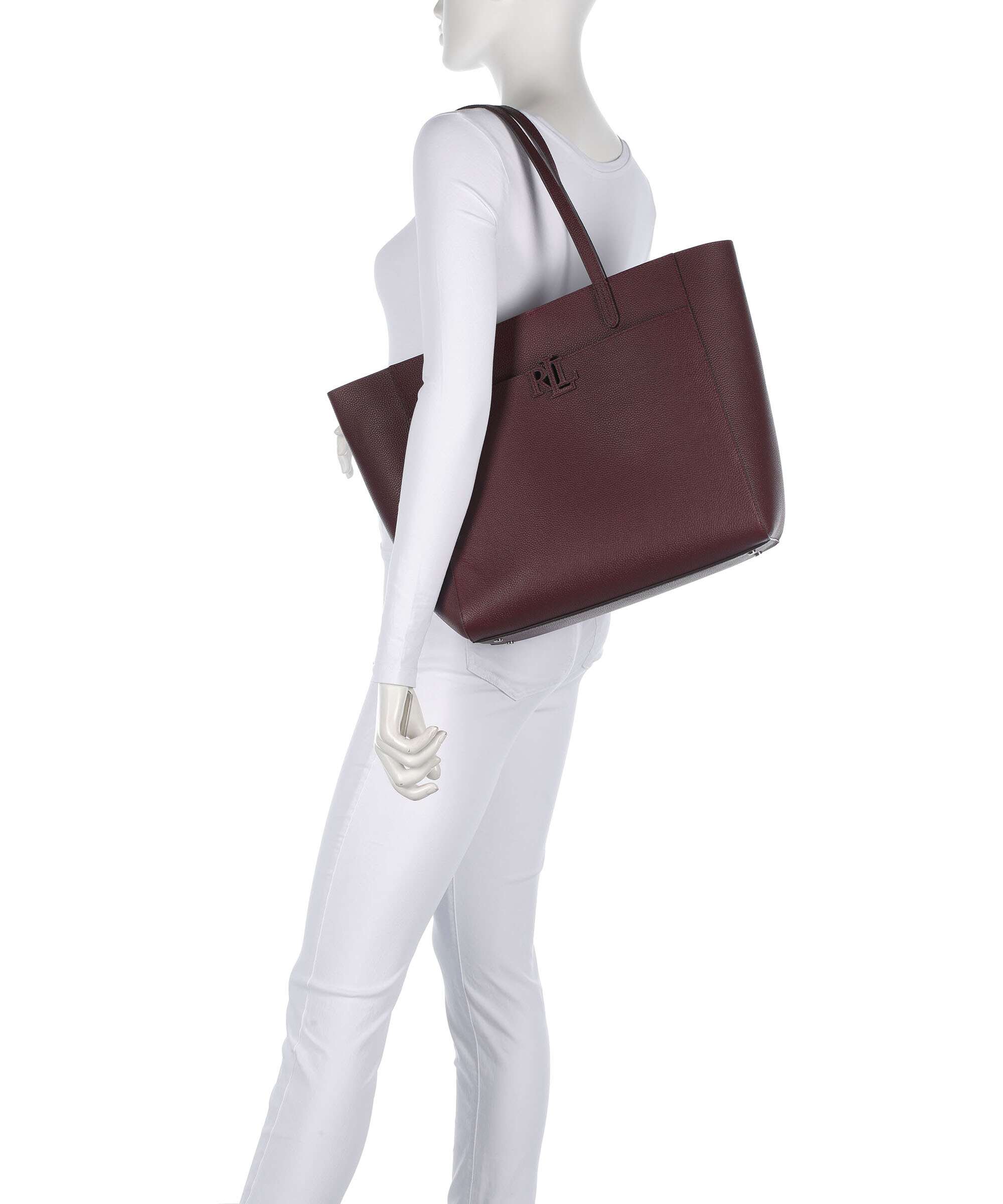 Lauren Ralph Lauren Cameryn Large Tote bag dark garnet - Image 3