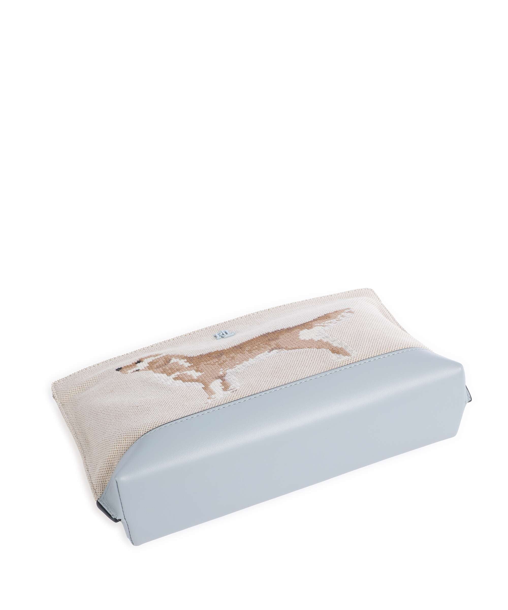 Lauren Ralph Lauren Cosmetic bag natural/buff canvas/alpine blue - Image 3