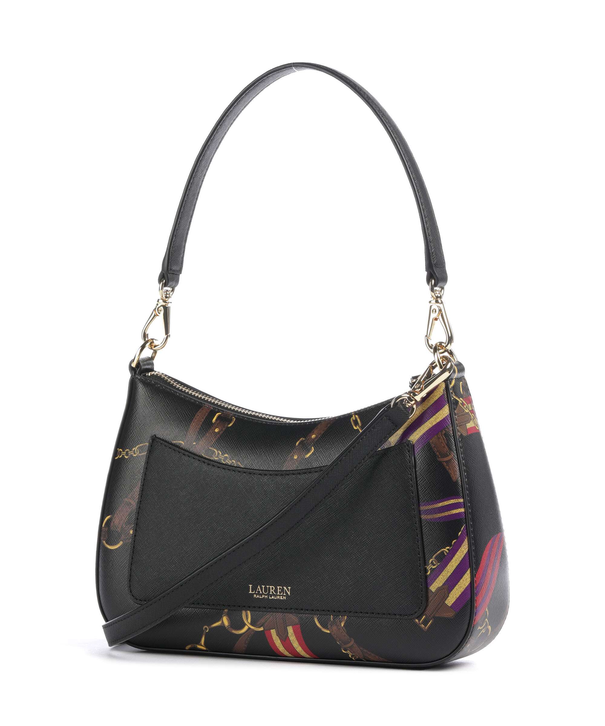 Lauren Ralph Lauren Danni 26 Shoulder bag holiday equestrian belting/black - Image 2