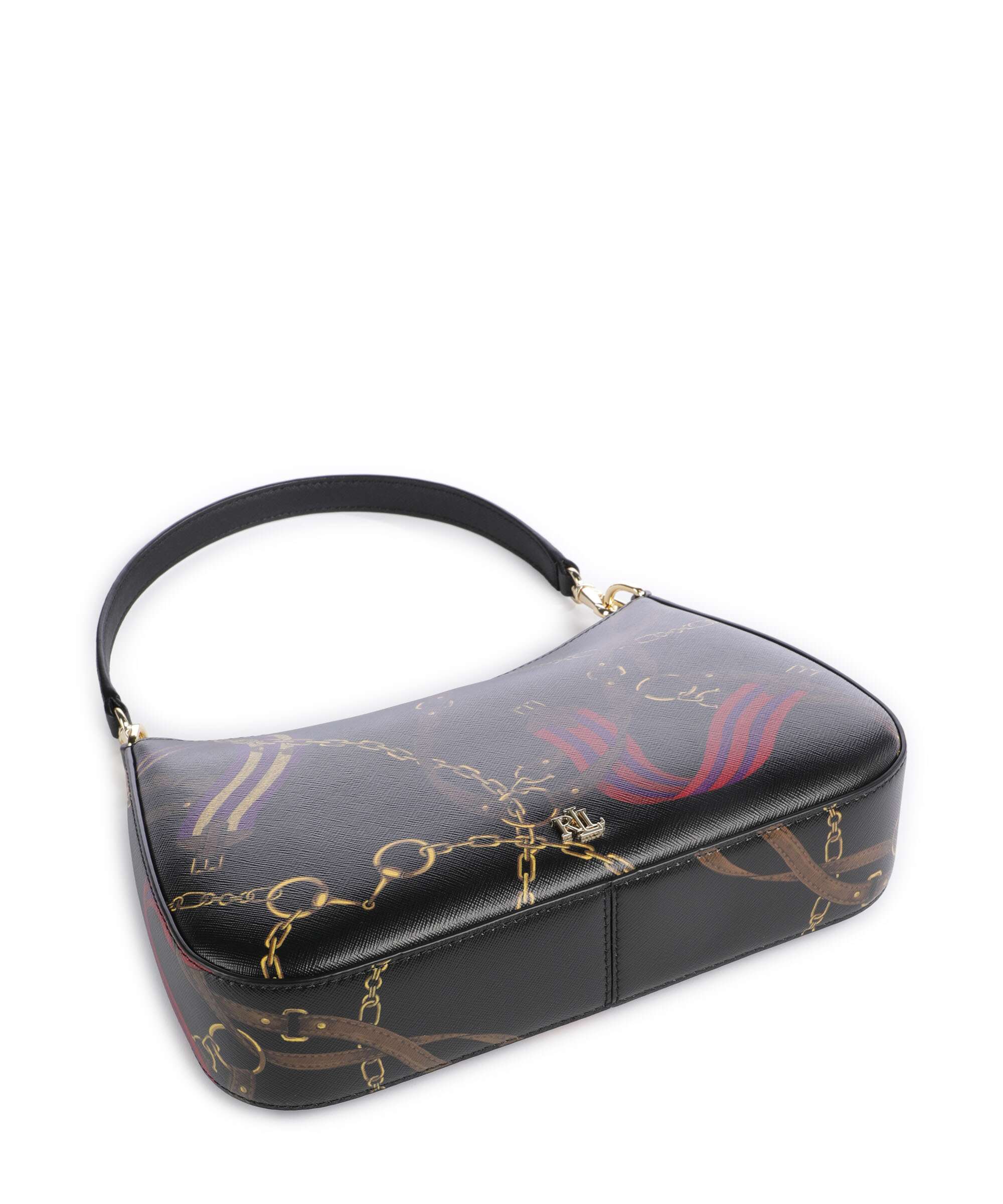 Lauren Ralph Lauren Danni 26 Shoulder bag holiday equestrian belting/black - Image 6