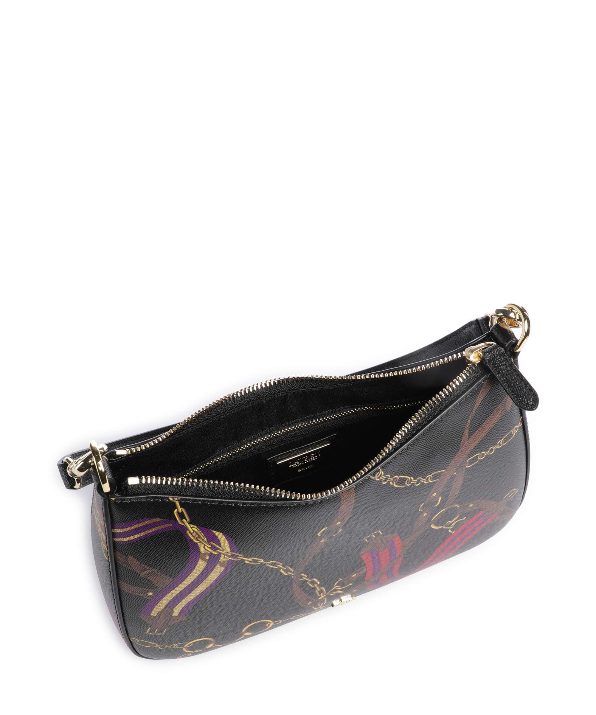 Lauren Ralph Lauren Danni 26 Shoulder bag holiday equestrian belting/black - Image 7