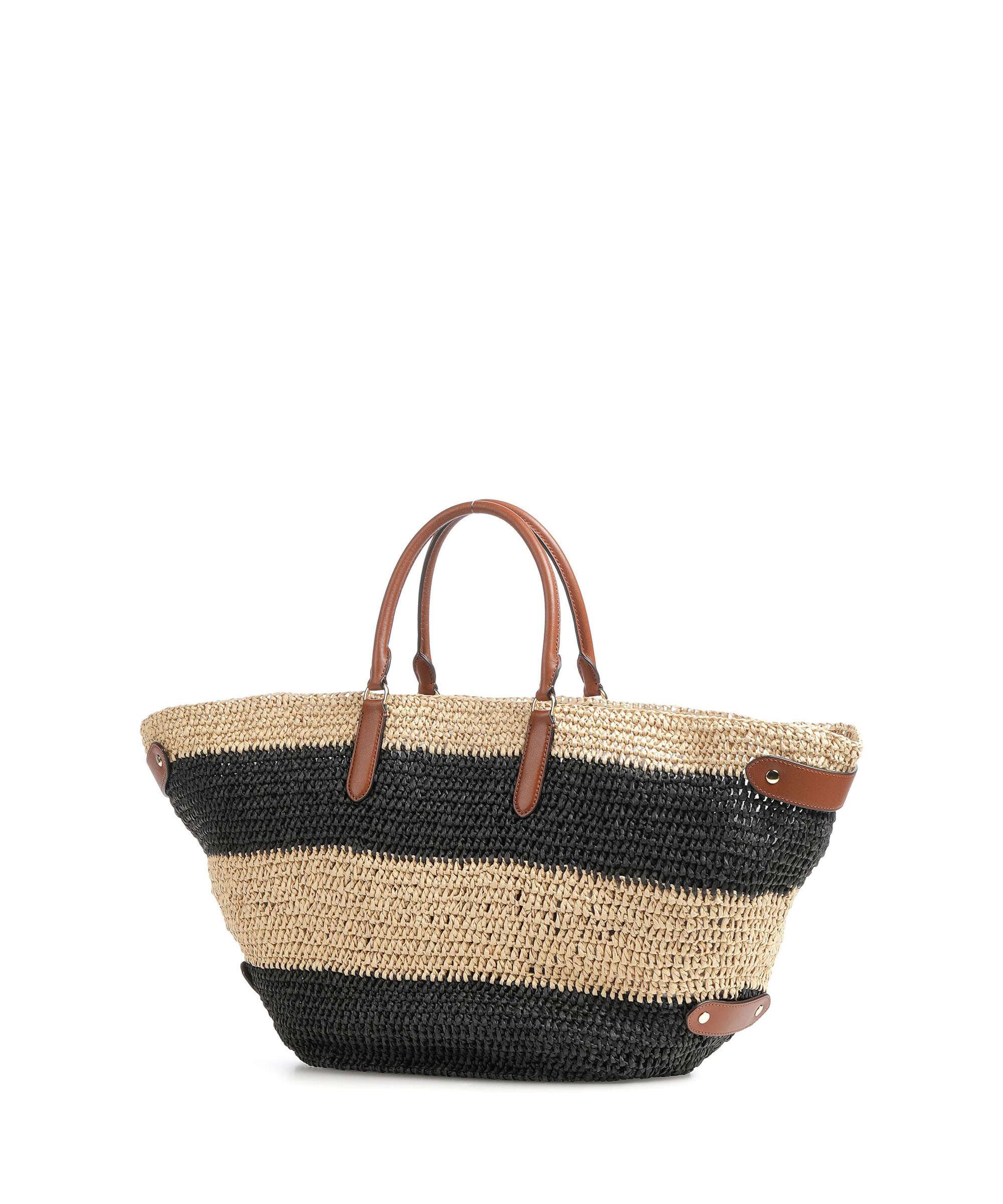 Lauren Ralph Lauren Daphney 40 Straw Handbag natural/black/lauren tan - Image 2