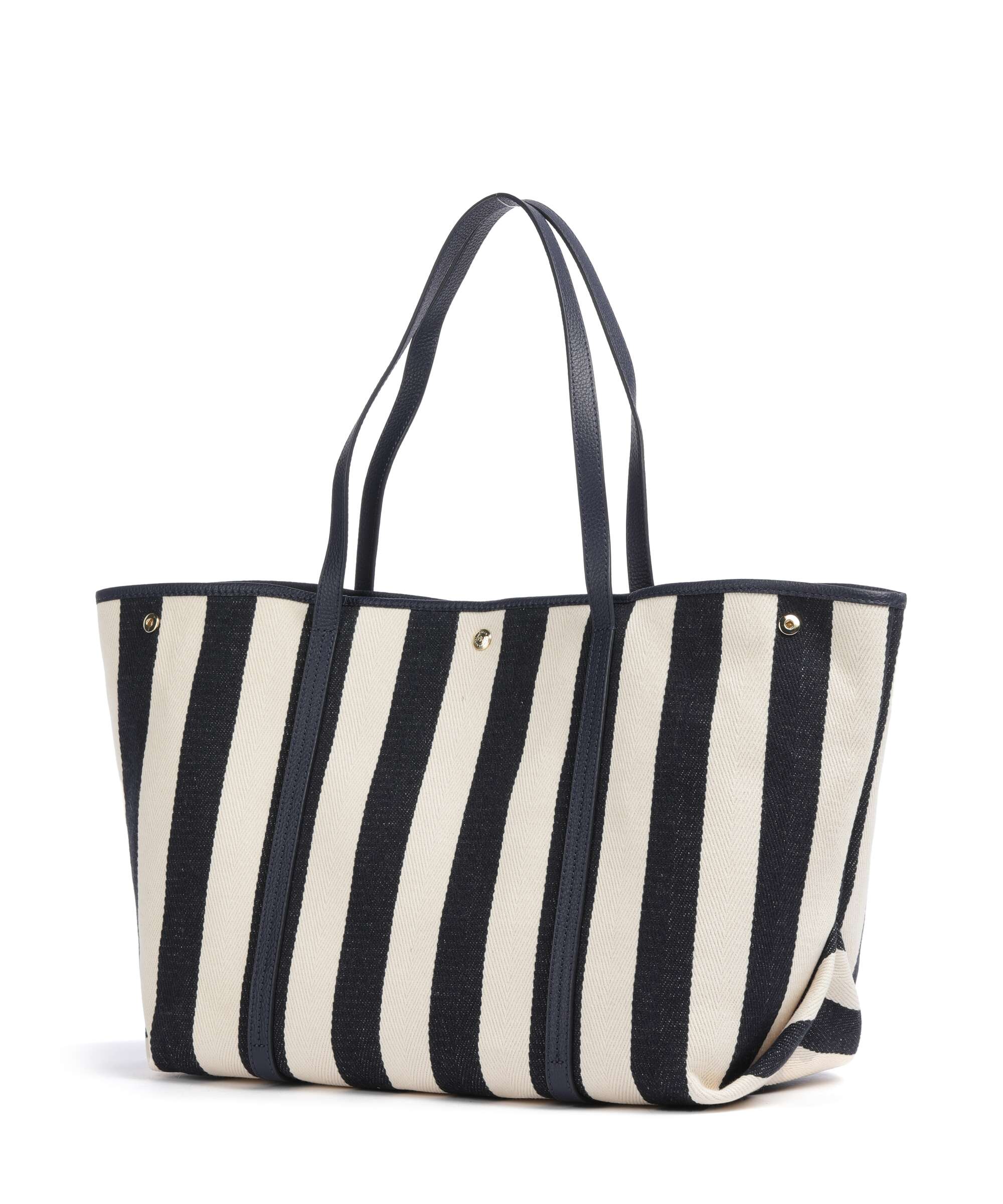 Lauren Ralph Lauren Emerie Extra Large Tote bag natural/refined navy stripe - Image 4