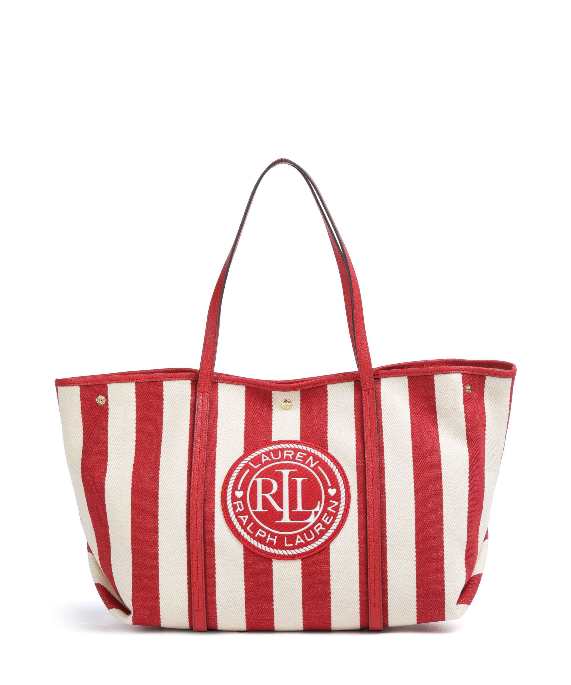 Lauren Ralph Lauren Emerie Extra Large Tote bag natural/festive red stripe - Image 2
