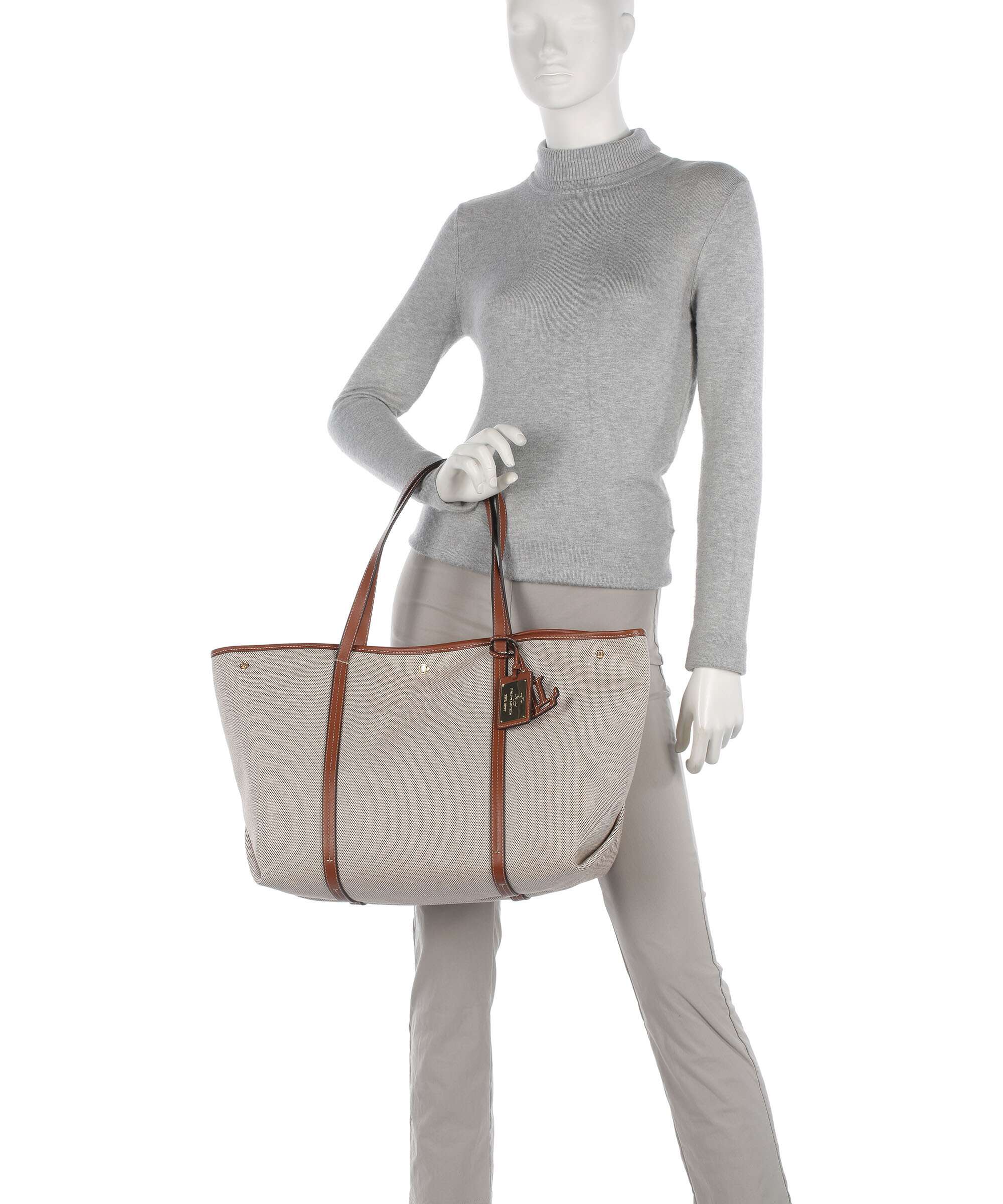 Lauren Ralph Lauren Emerie Large Tote bag natural/lauren tan - Image 3