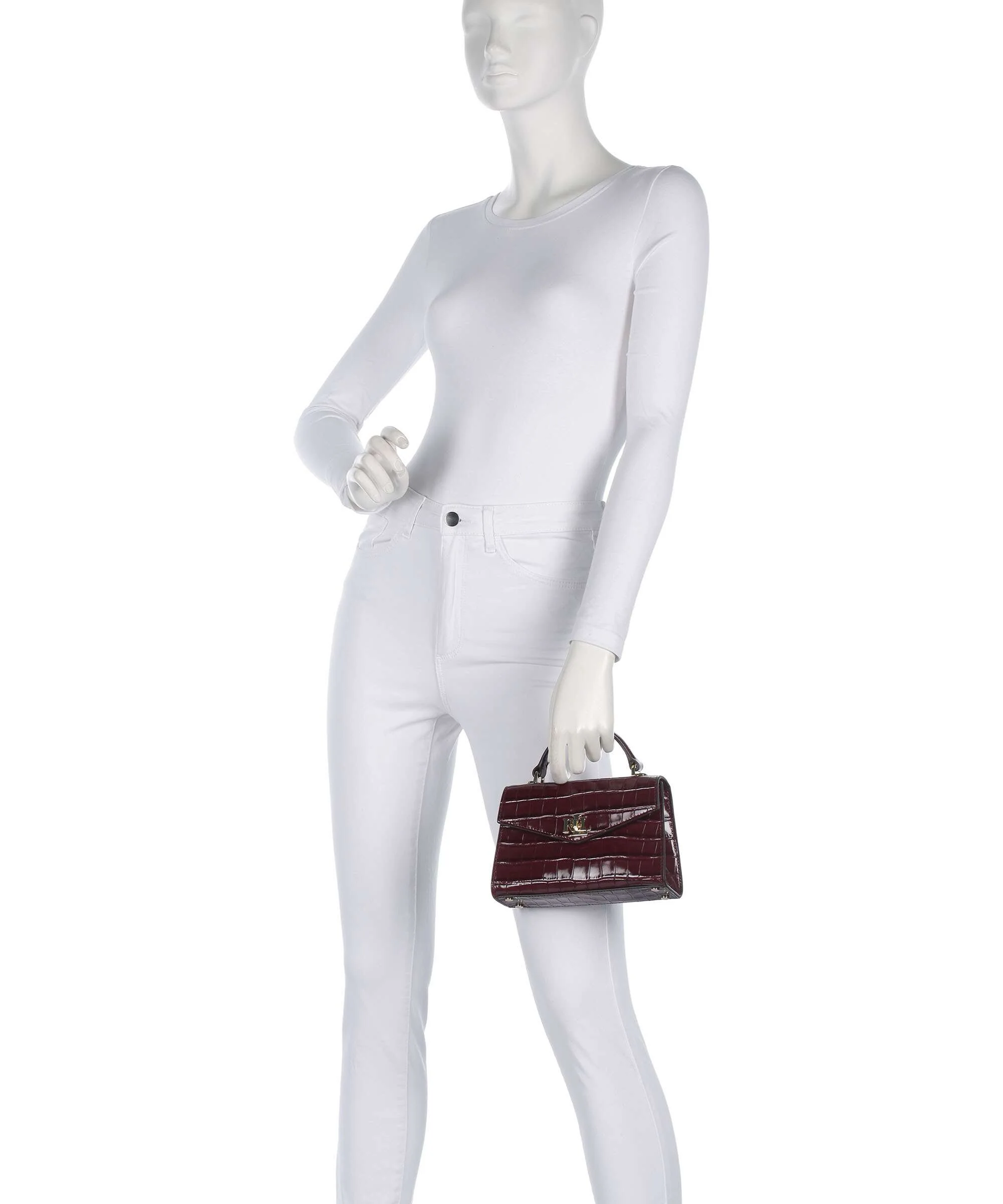 Lauren Ralph Lauren Farrah Small Handbag dark garnet - Image 3
