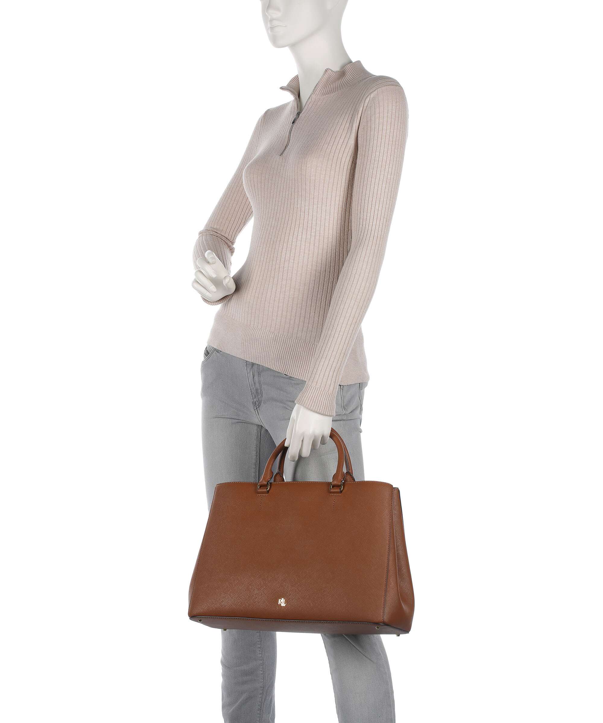 Lauren Ralph Lauren Hanna 37 Handbag lauren tan - Image 3