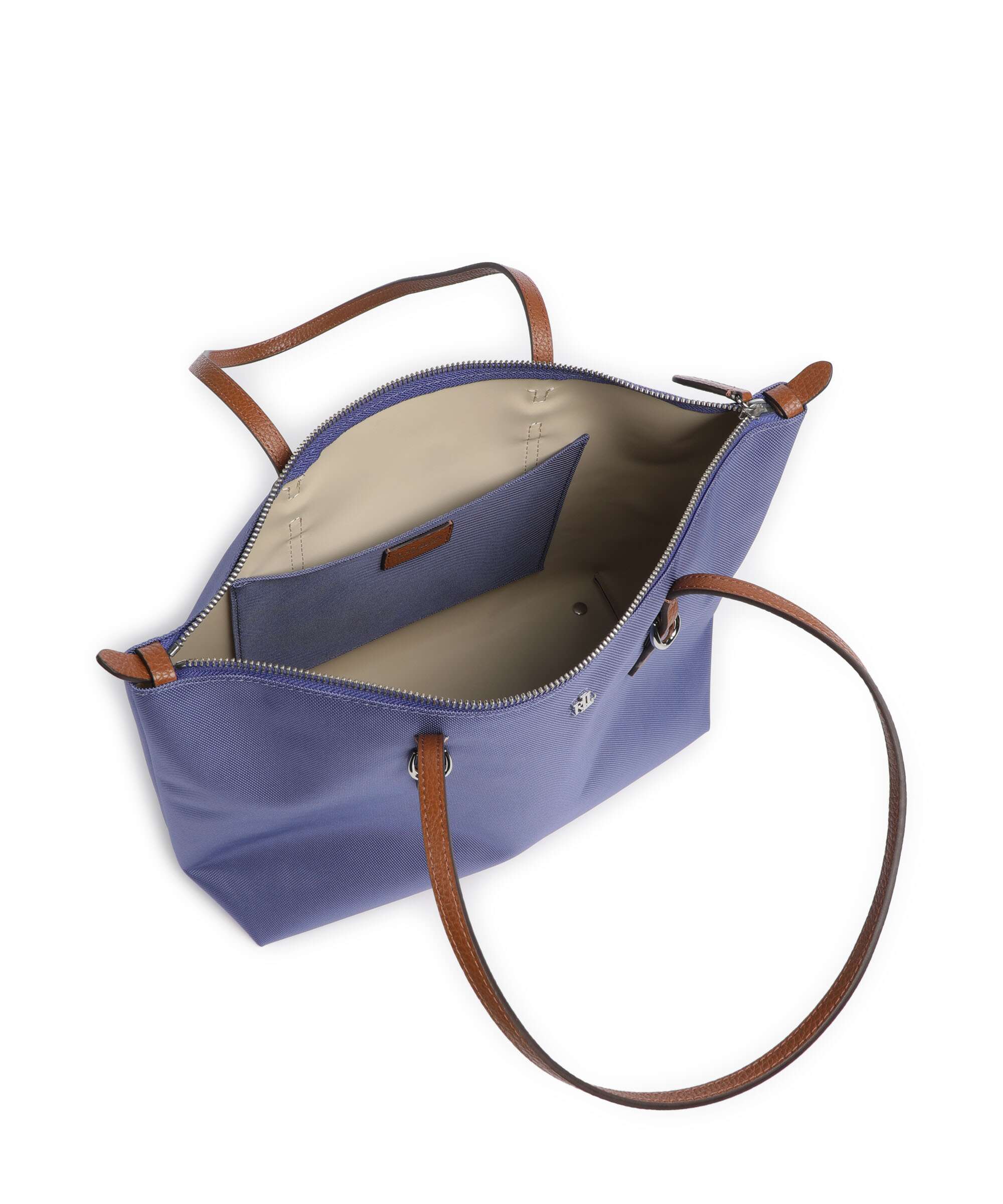 Lauren Ralph Lauren Keaton 26 Tote bag blue lapis/lauren tan - Image 6