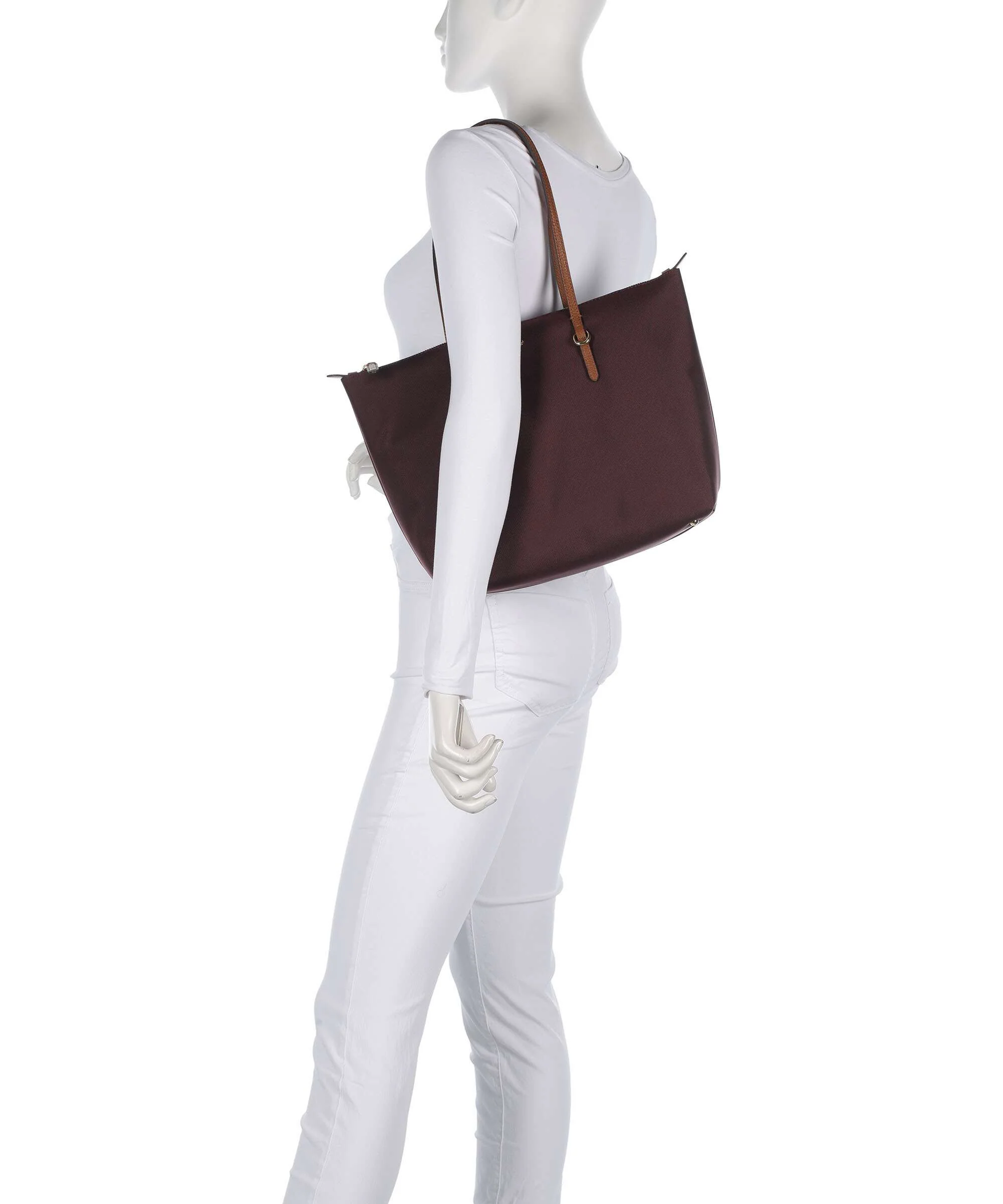 Lauren Ralph Lauren Keaton 26 Tote bag dark garnet/lauren tan - Image 3