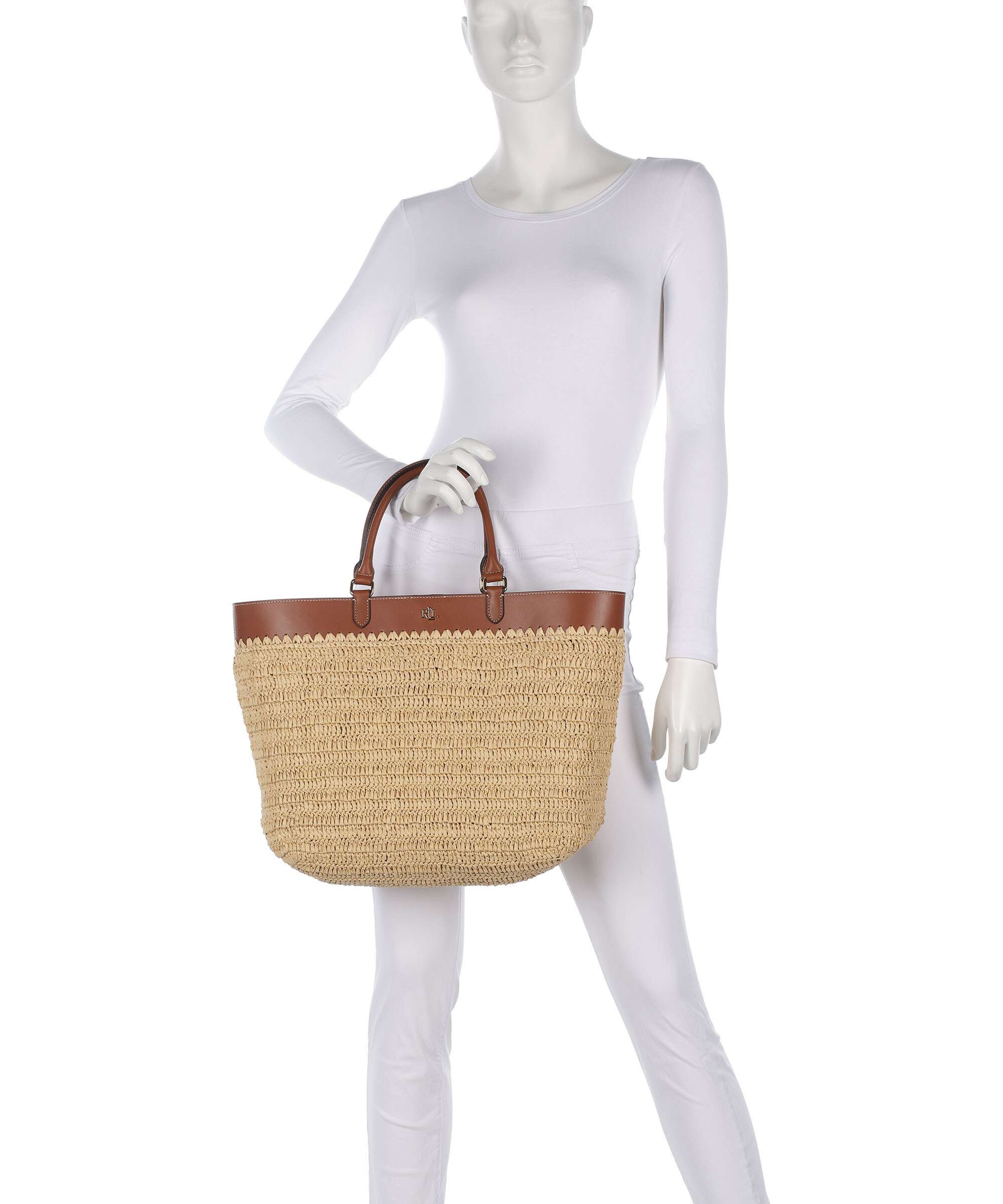 Lauren Ralph Lauren Kyla Large Handbag natural/lauren tan - Image 3