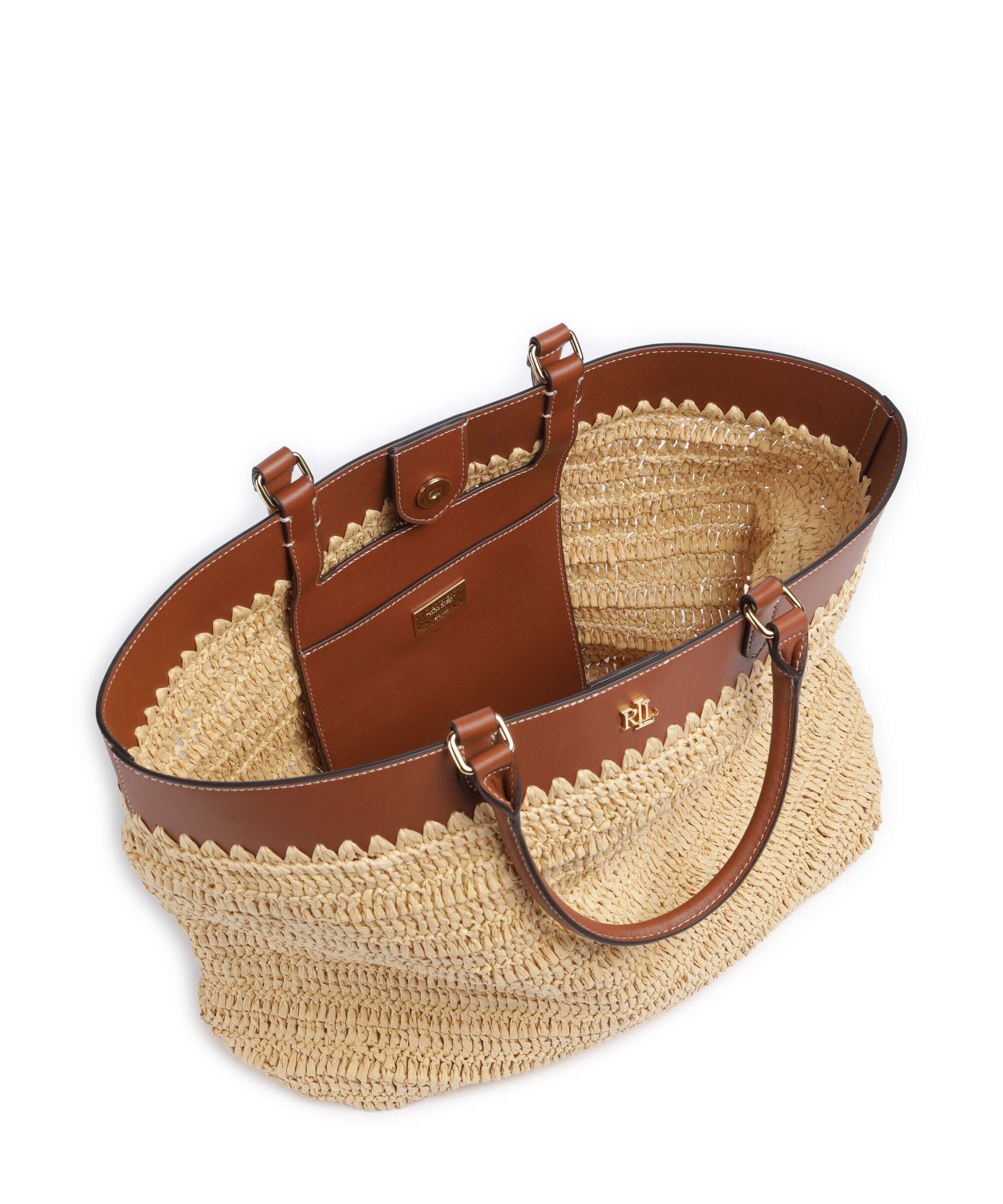 Lauren Ralph Lauren Kyla Large Handbag natural/lauren tan - Image 5