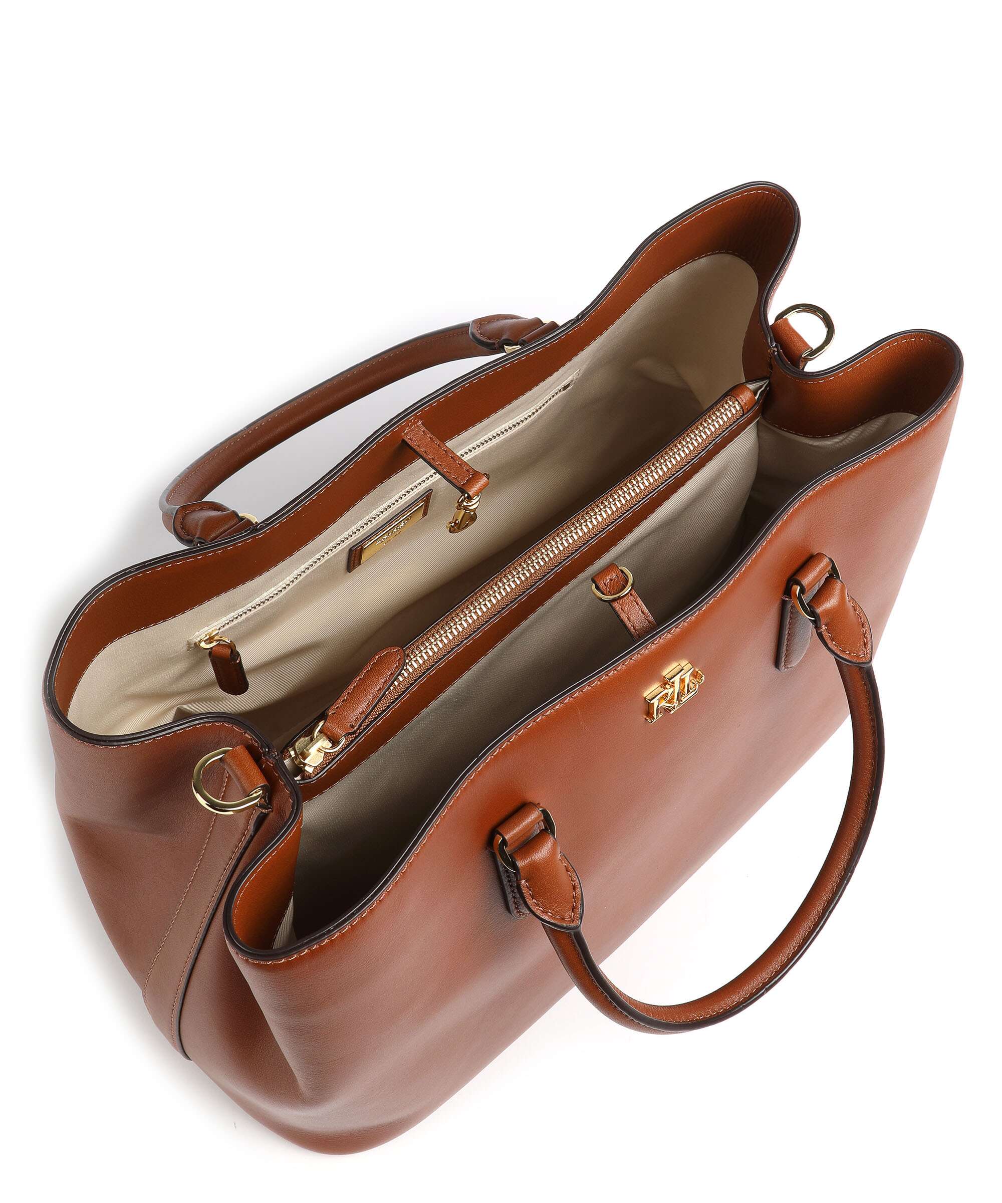 Lauren Ralph Lauren Marcy 36 Handbag tan - Image 6