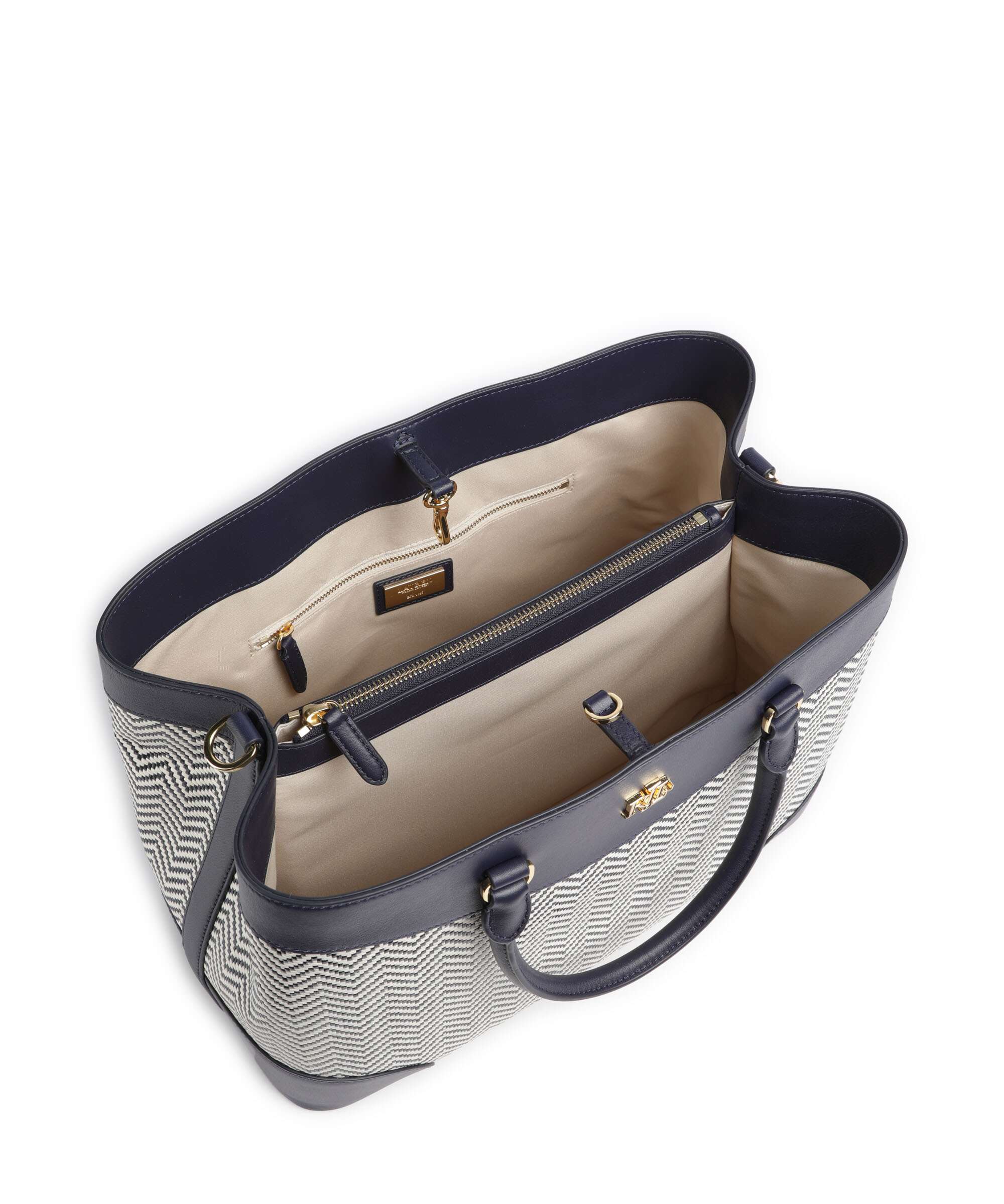 Lauren Ralph Lauren Marcy 36 Handbag refined navy/soft white - Image 5