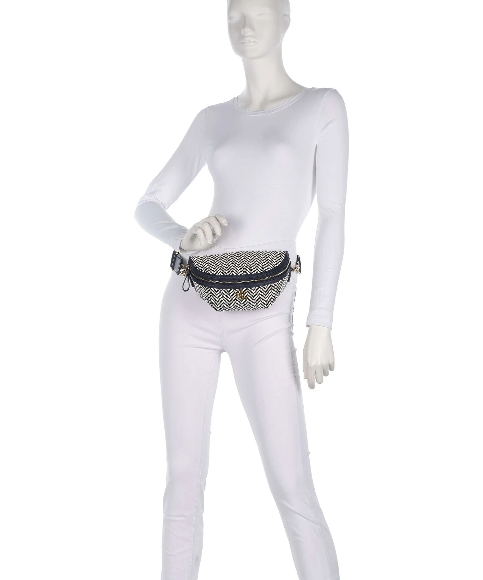 Lauren Ralph Lauren Marcy Belt bag refined navy/soft white - Image 3