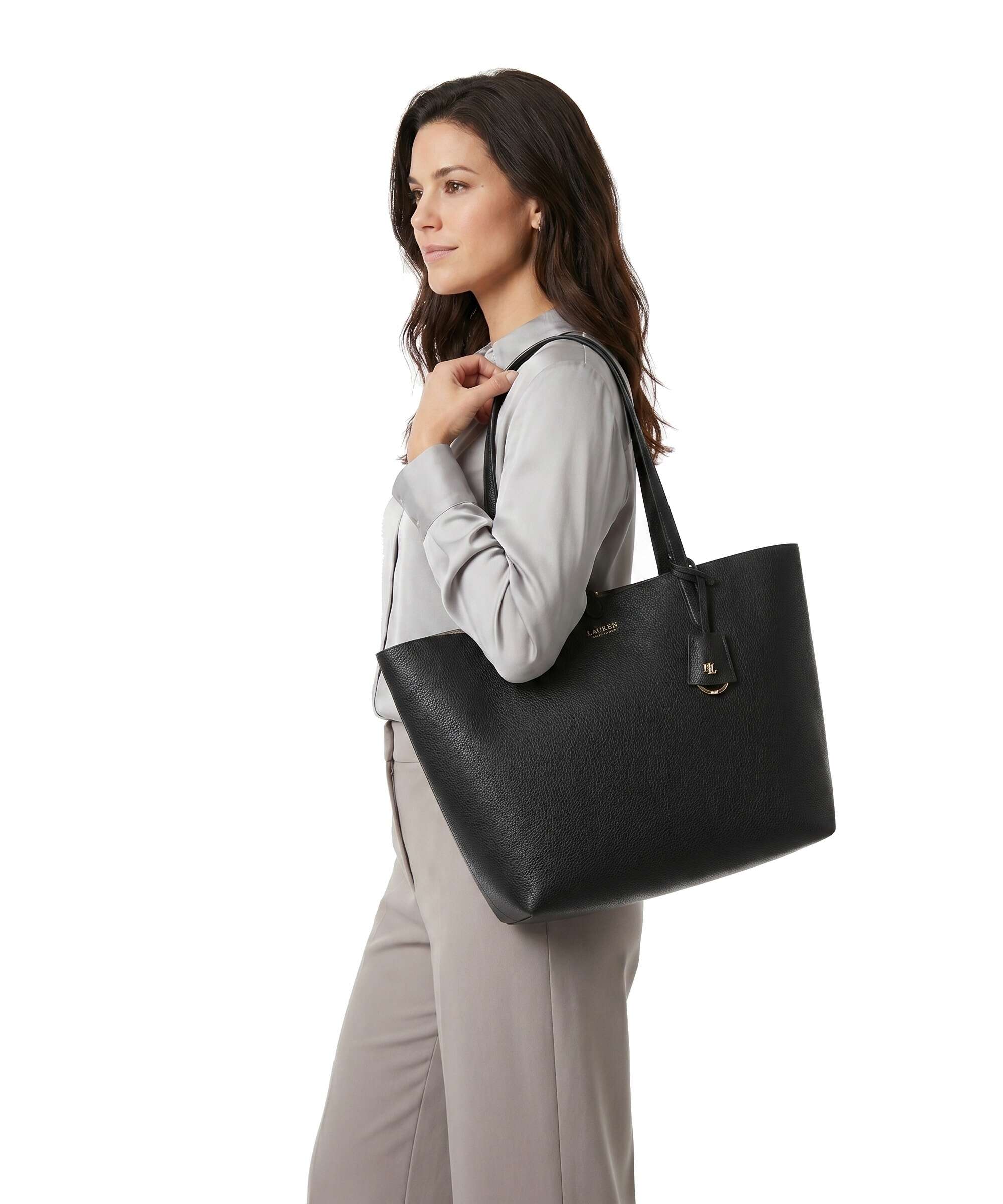 Lauren Ralph Lauren Medium Tote bag black/taupe - Image 3
