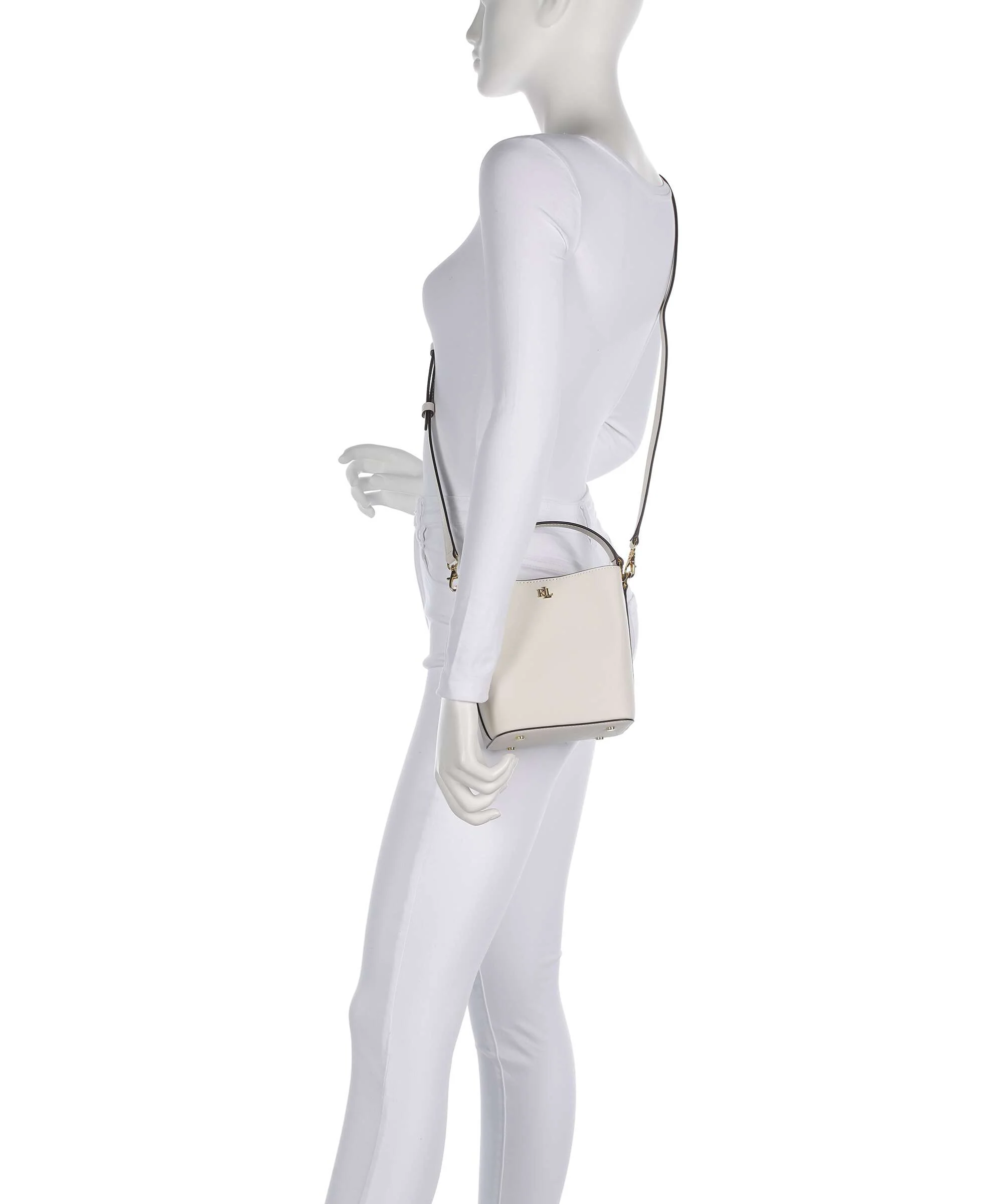 Lauren Ralph Lauren Reese Small Bucket bag soft white/pb - Image 3
